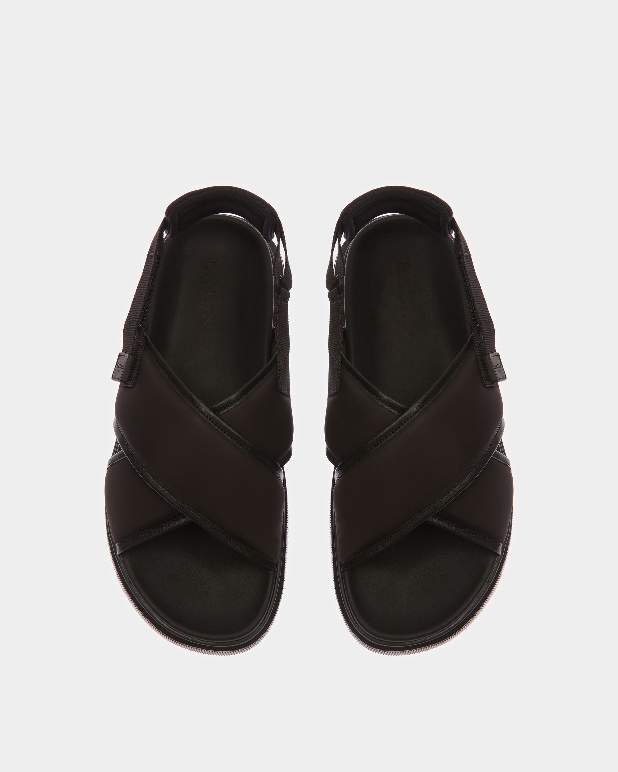 Jodye Sandalen Aus Leder Und Nylon In Schwarz - Herren - Bally - 02