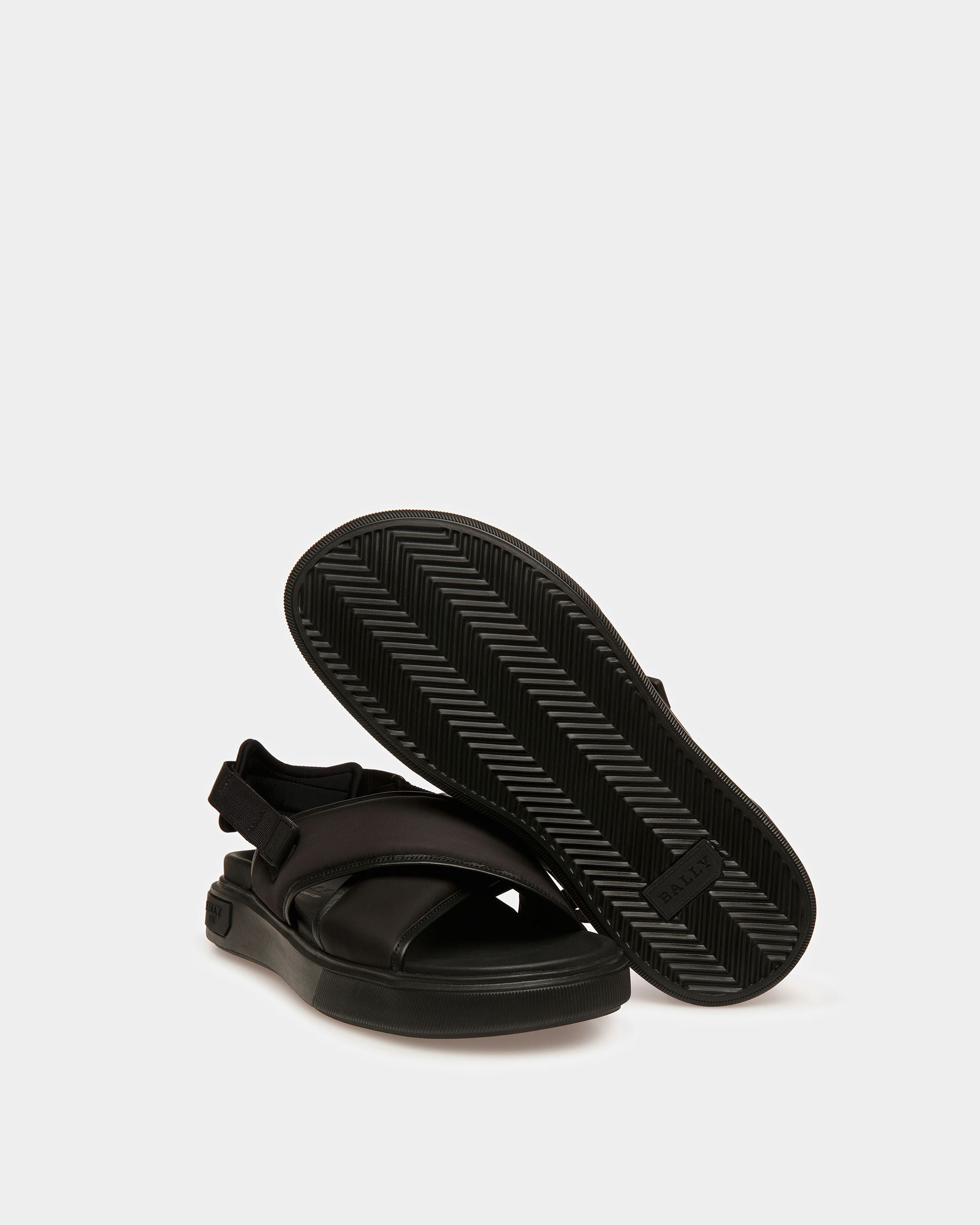 Jodye Sandalen Aus Leder Und Nylon In Schwarz - Herren - Bally - 05