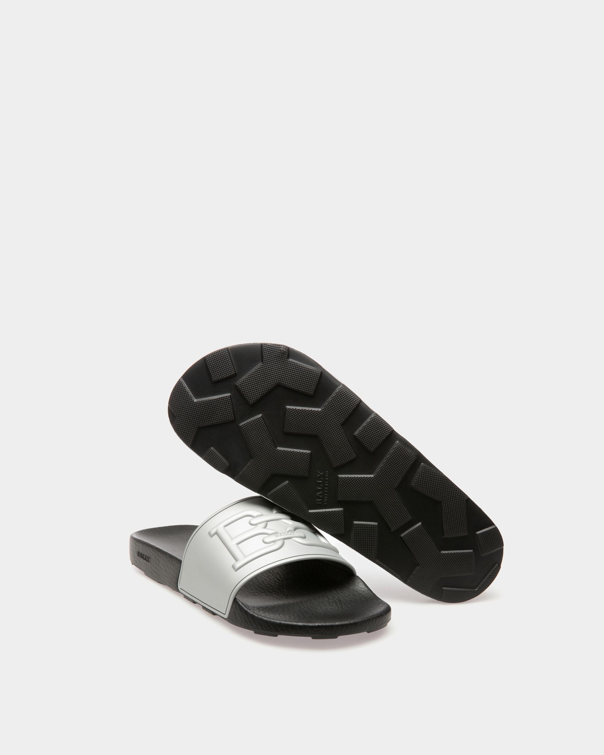Scotty Gummisandalen In Silber - Herren - Bally - 04