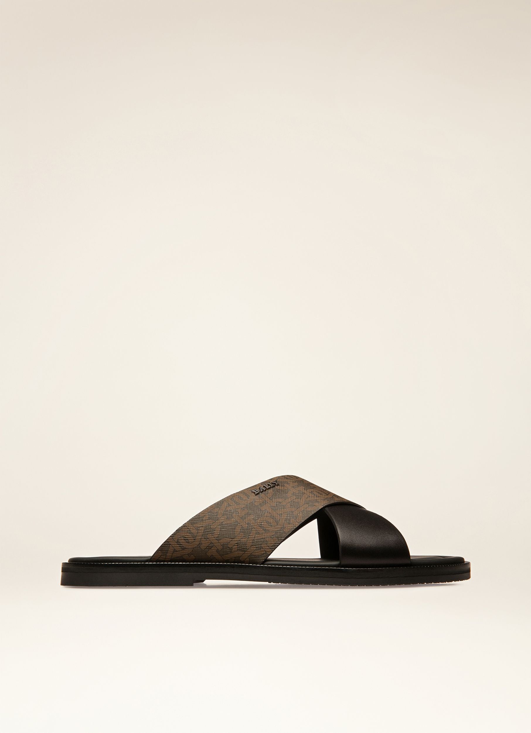 Jair Sandalen Aus Tpu Und Leder In Braun Und Schwarz - Herren - Bally - 01