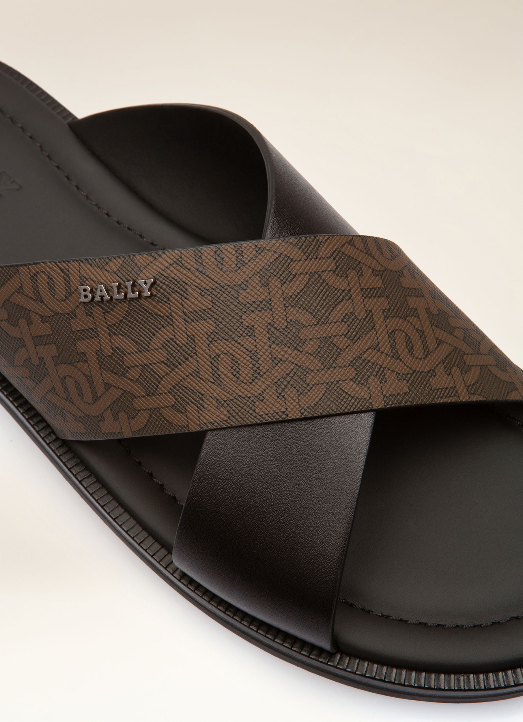 Jair Sandalen Aus Tpu Und Leder In Braun Und Schwarz - Herren - Bally - 02