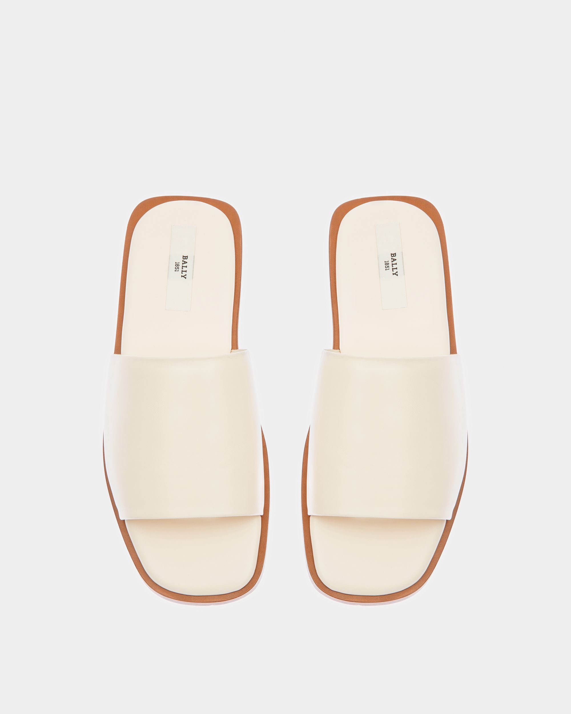 Sabian Ledersandalen In Elfenbein - Herren - Bally - 02