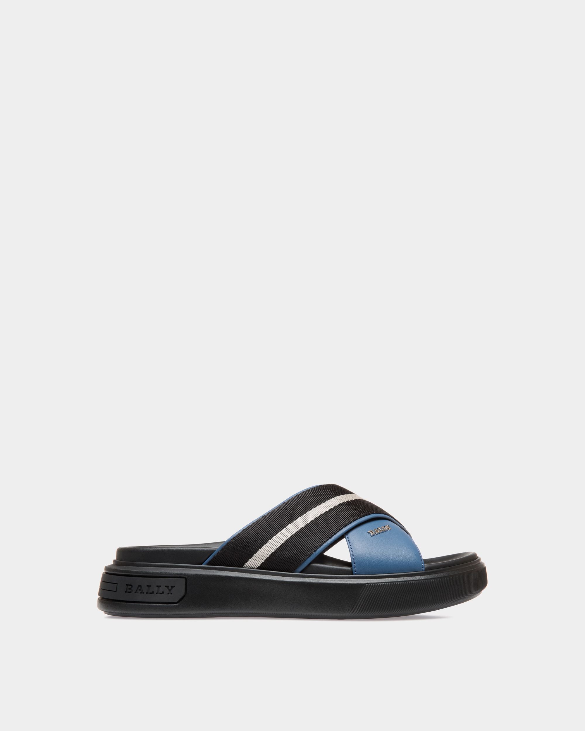Bally Lift Sandal Sandals In Blue Leather - Herren - Bally - 01