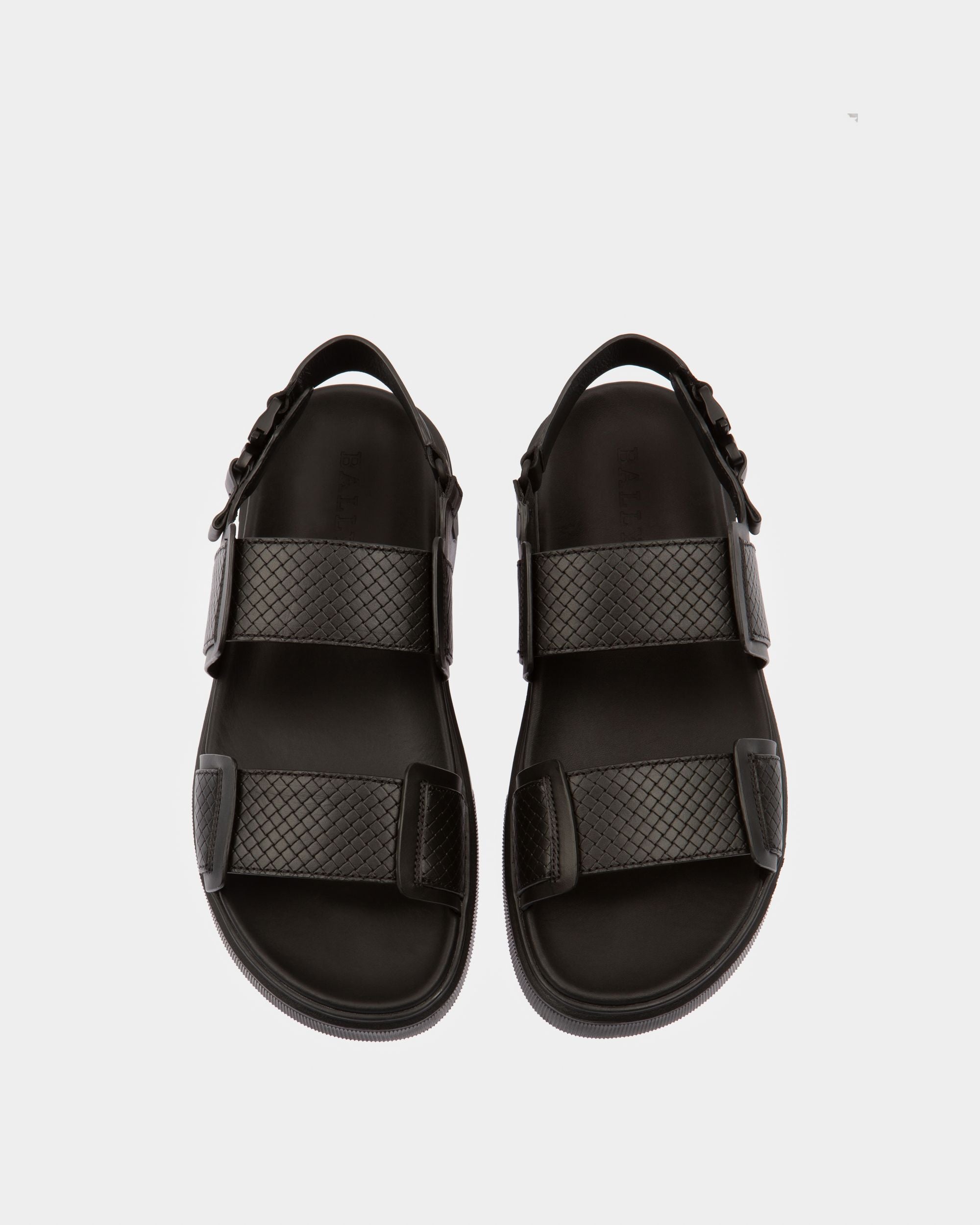 Jaron Sandaletten Aus Schwarzem Leder - Herren - Bally - 01
