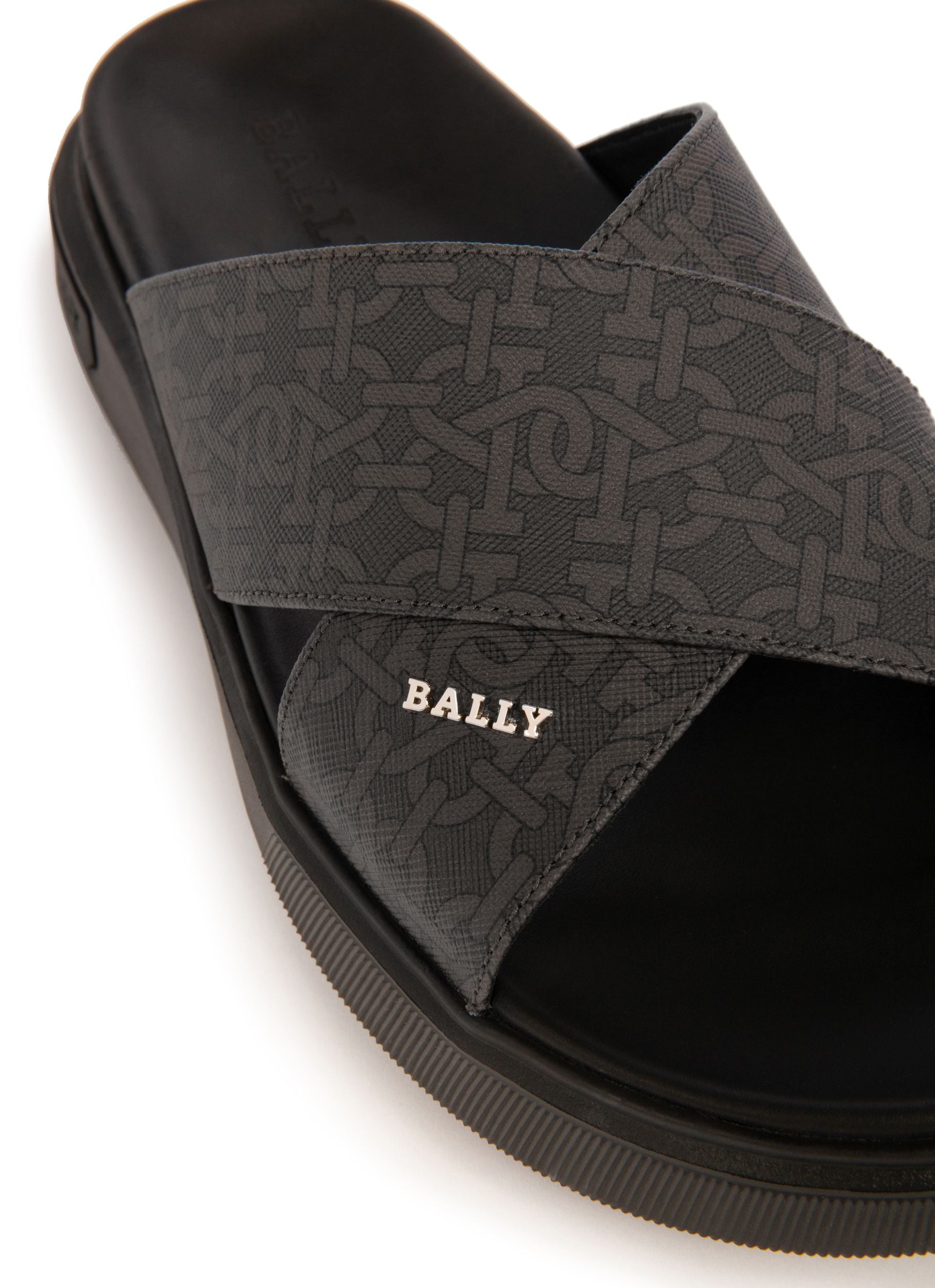 Bally Lift Sandale Mit Monogramm-Print In Grau - Herren - Bally - 05