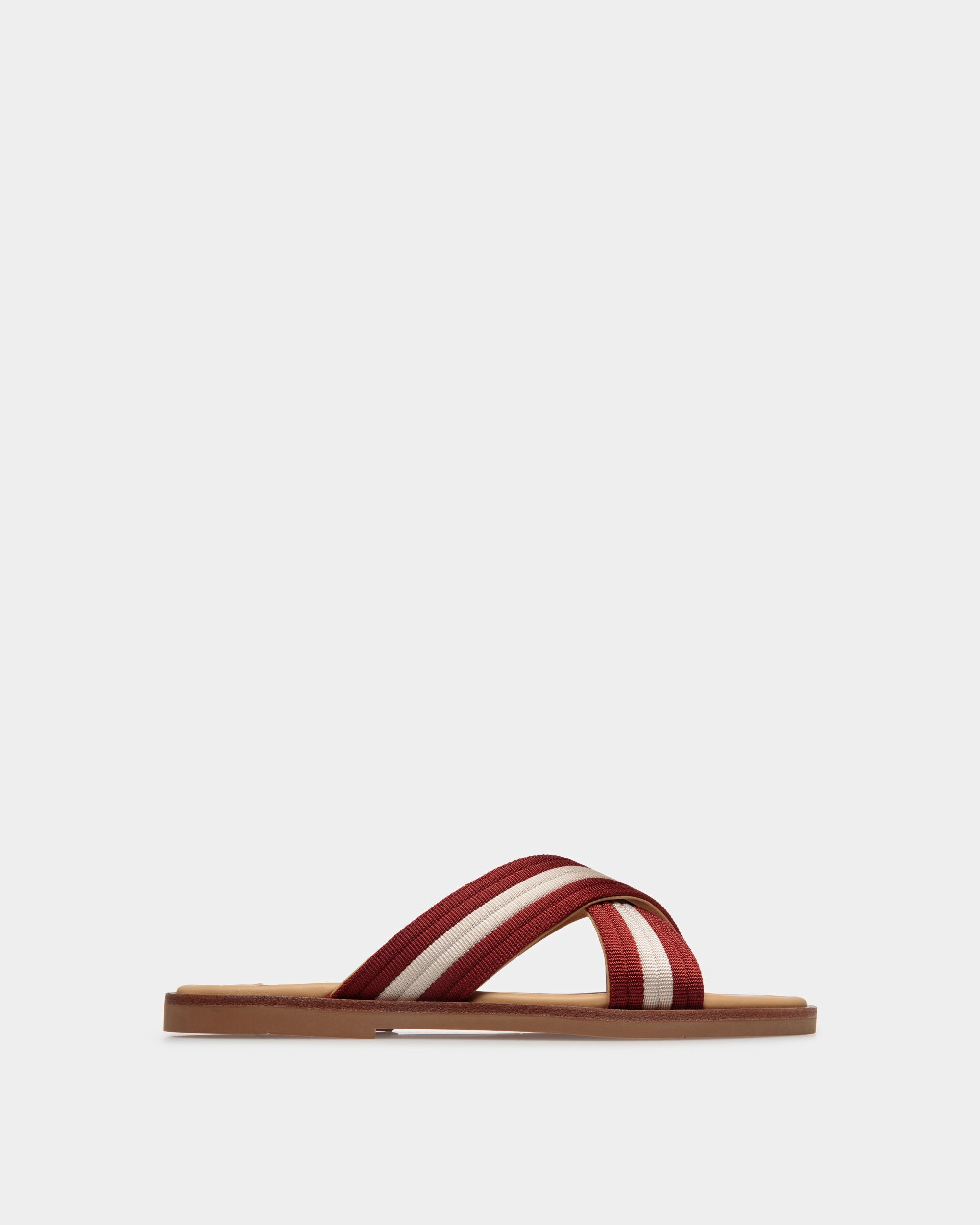 Glide Sandale Aus Nylon In Rot Und Weiß - Herren - Bally - 01