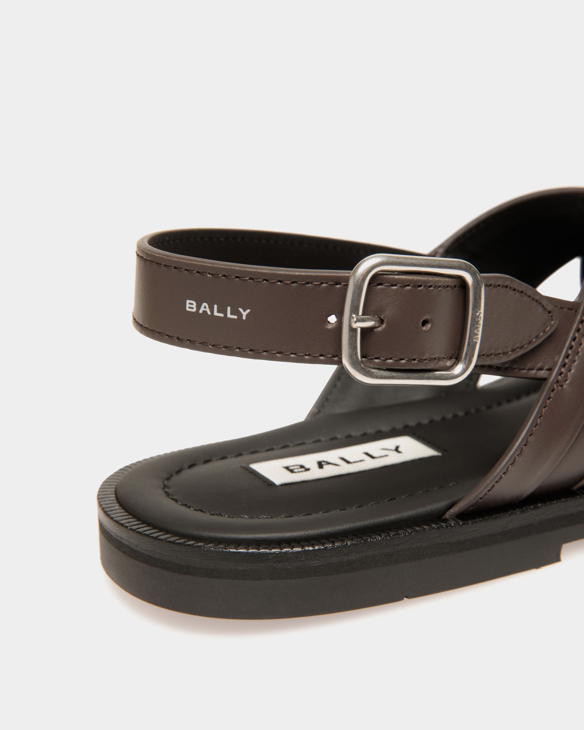 Glide Sandale Aus Ebano Leder - Herren - Bally - 01