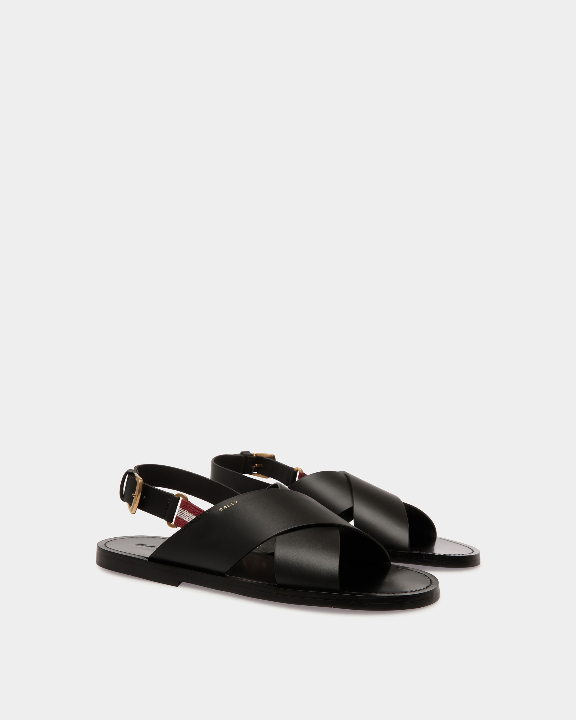 Chateau Sandale Aus Leder In Schwarz - Herren - Bally - 02