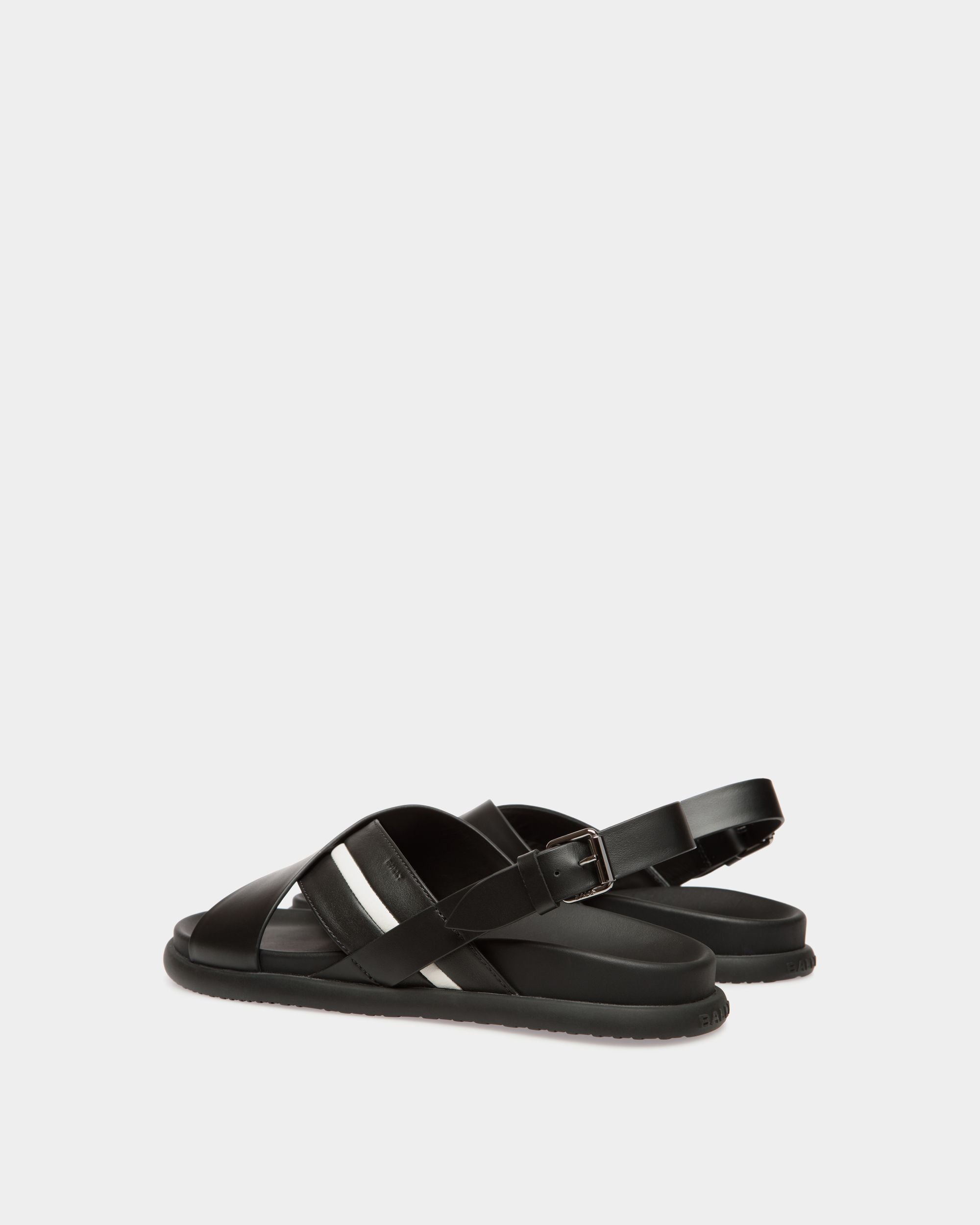 Newport Sandale Aus Leder In Schwarz - Herren - Bally - 04