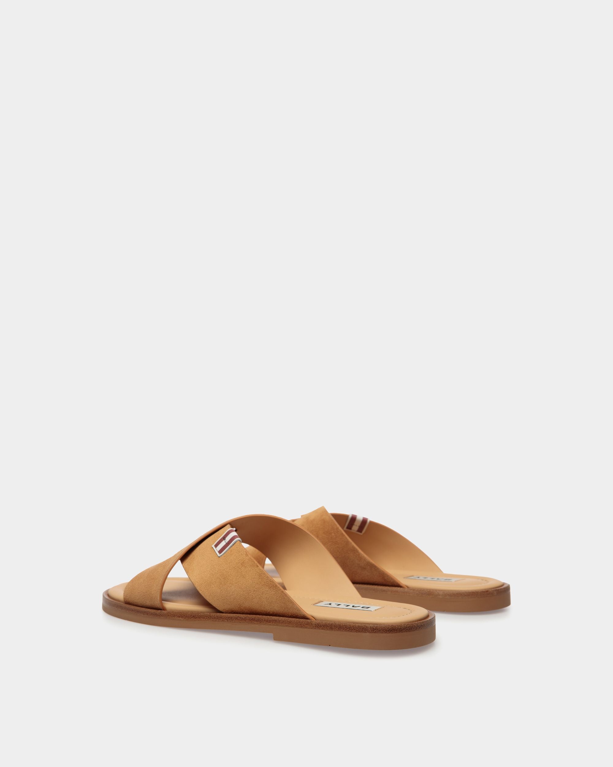 Glide Sandale Aus Braunem Veloursleder - Herren - Bally - 03