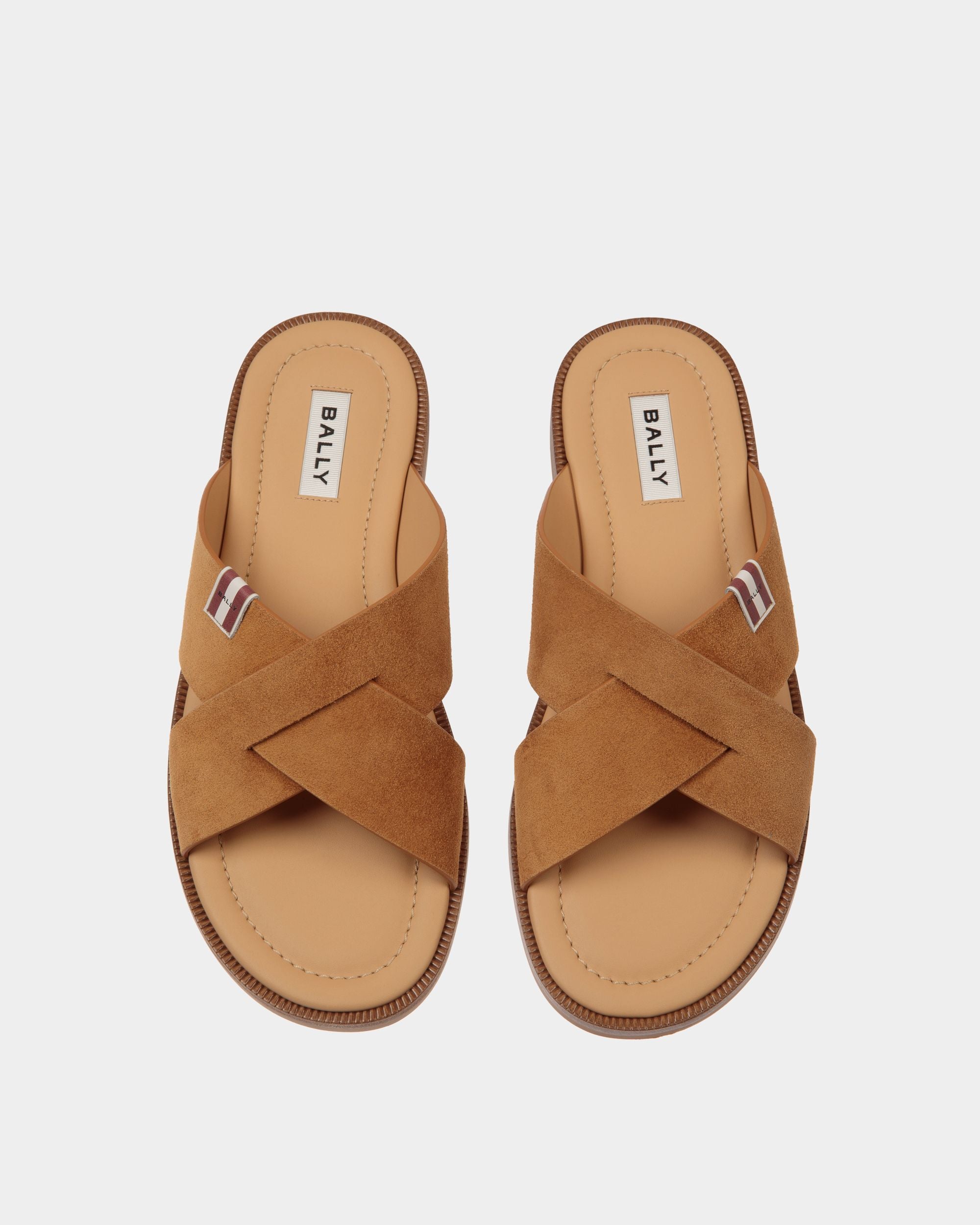 Glide Sandale Aus Braunem Veloursleder - Herren - Bally - 04