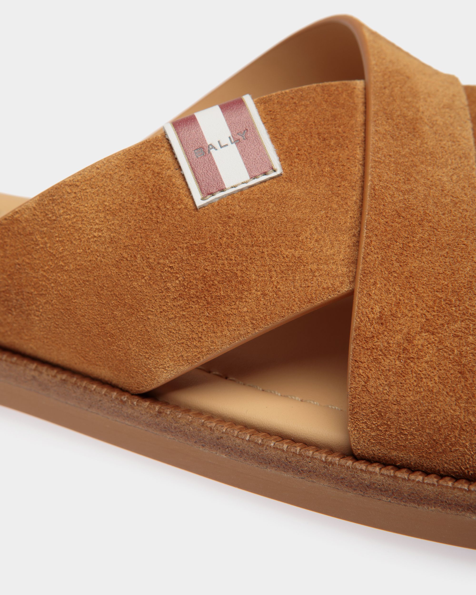 Glide Sandale Aus Braunem Veloursleder - Herren - Bally - 05