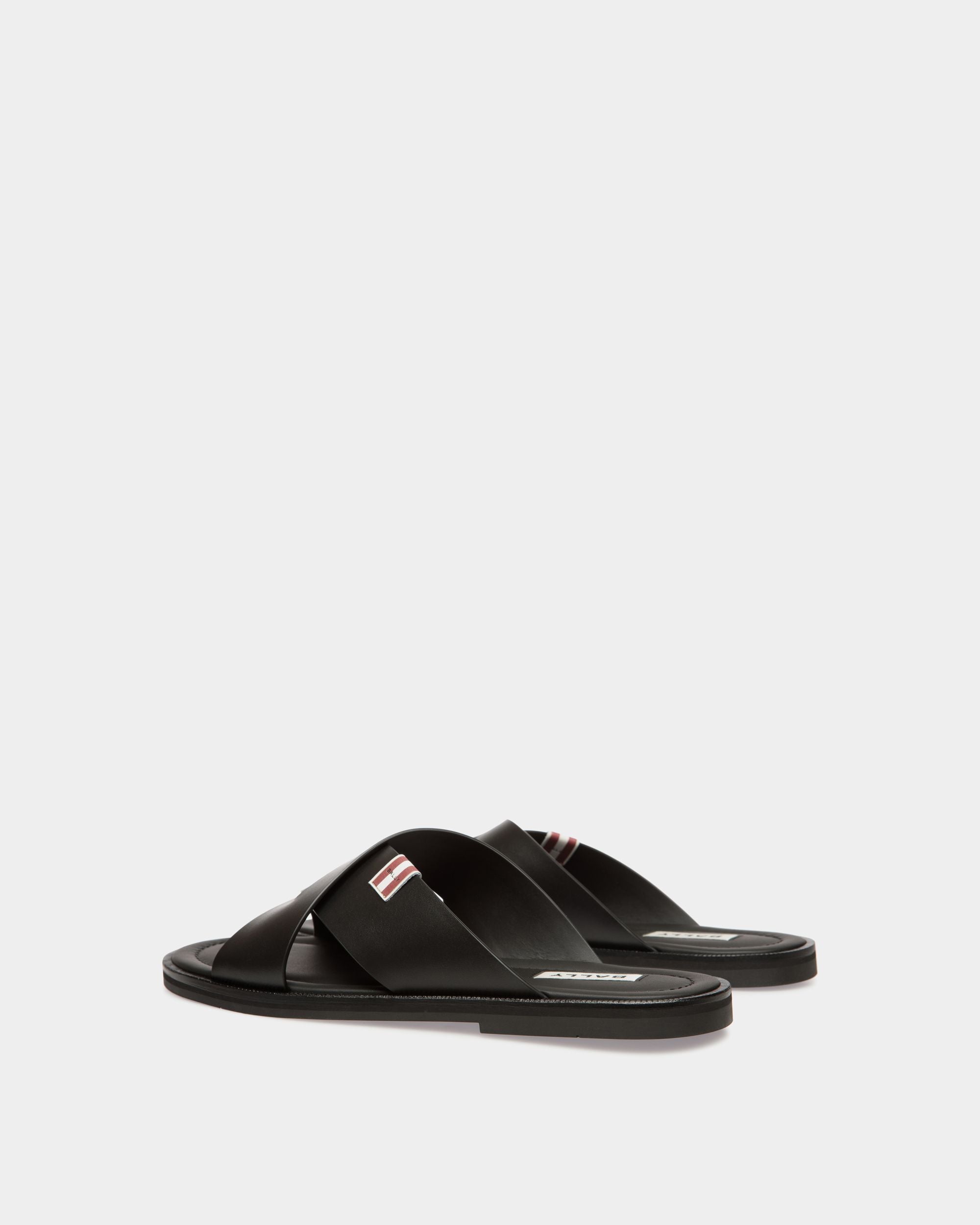 Glide Sandale Aus Schwarzem Leder - Herren - Bally - 03