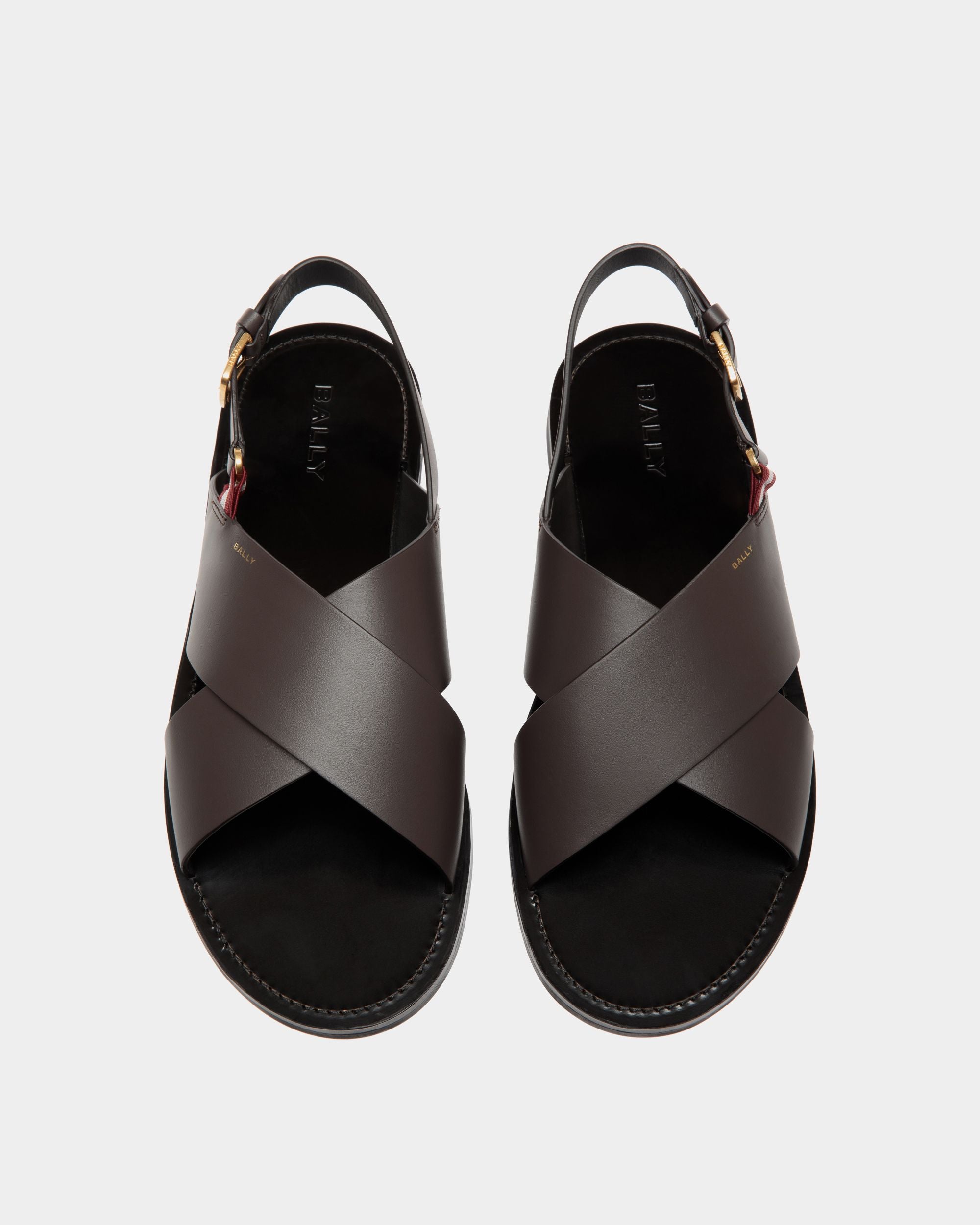 Chateau Sandals In Brown Leather - Herren - Bally - 04
