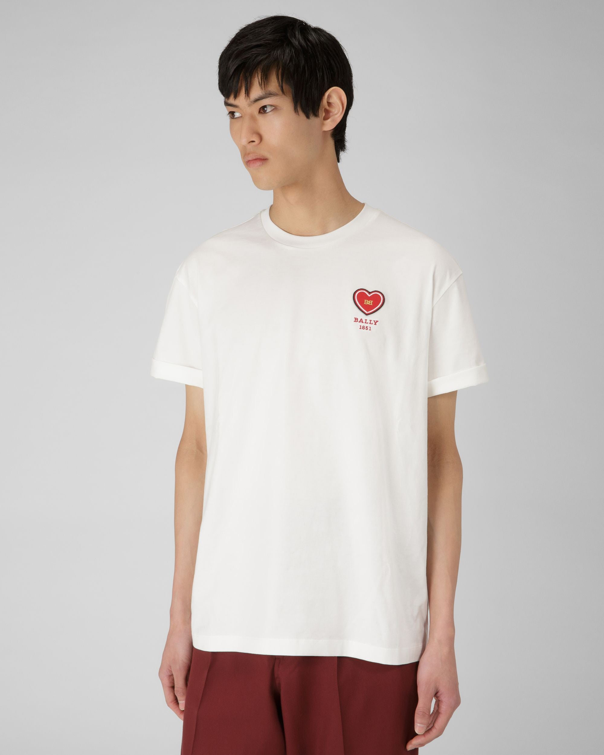 T-Shirt Mit Stickerei - Herren - Bally - 01