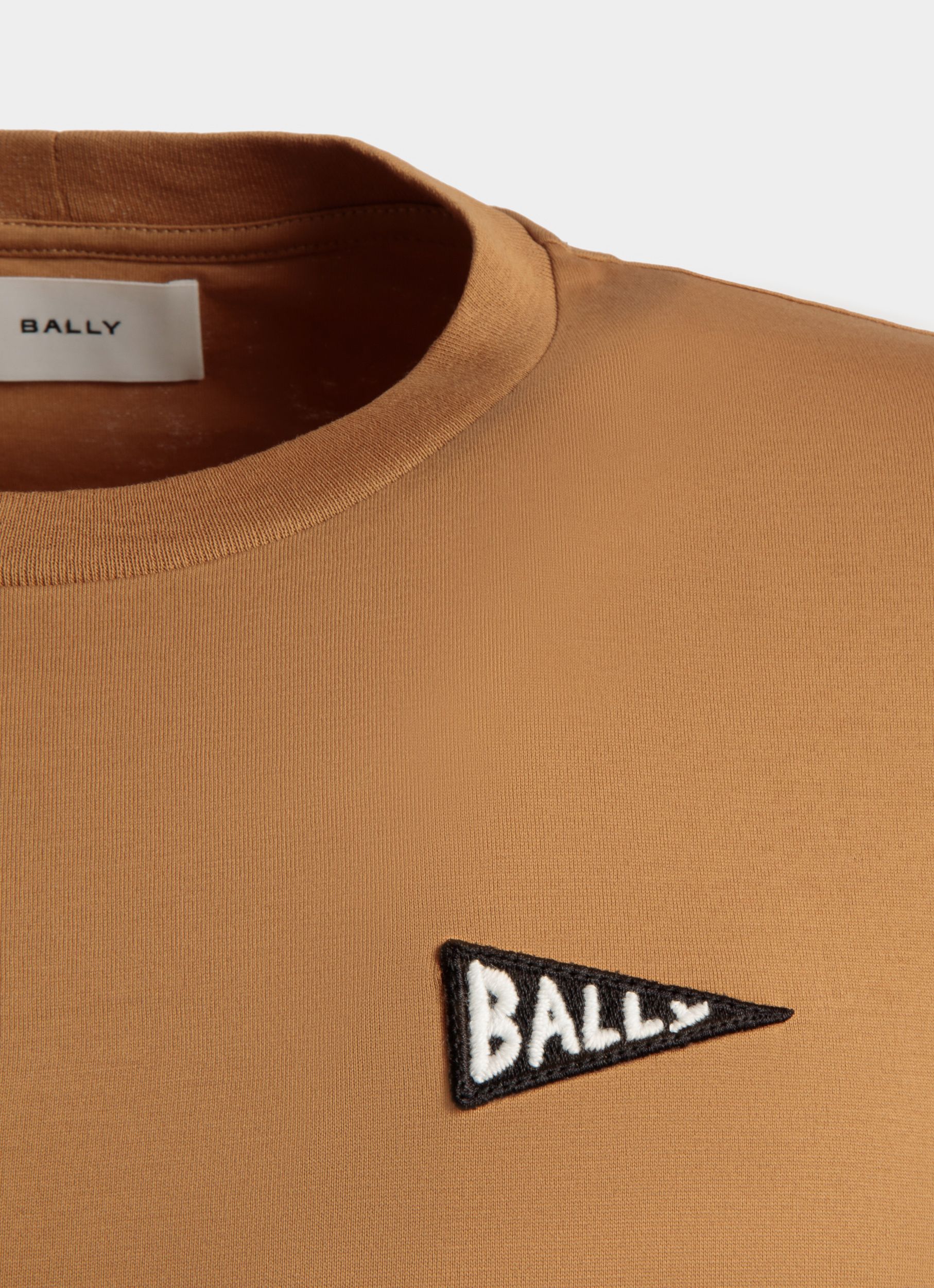 T-Shirt Aus Hellbraunem Baumwollstoff - Herren - Bally - 02