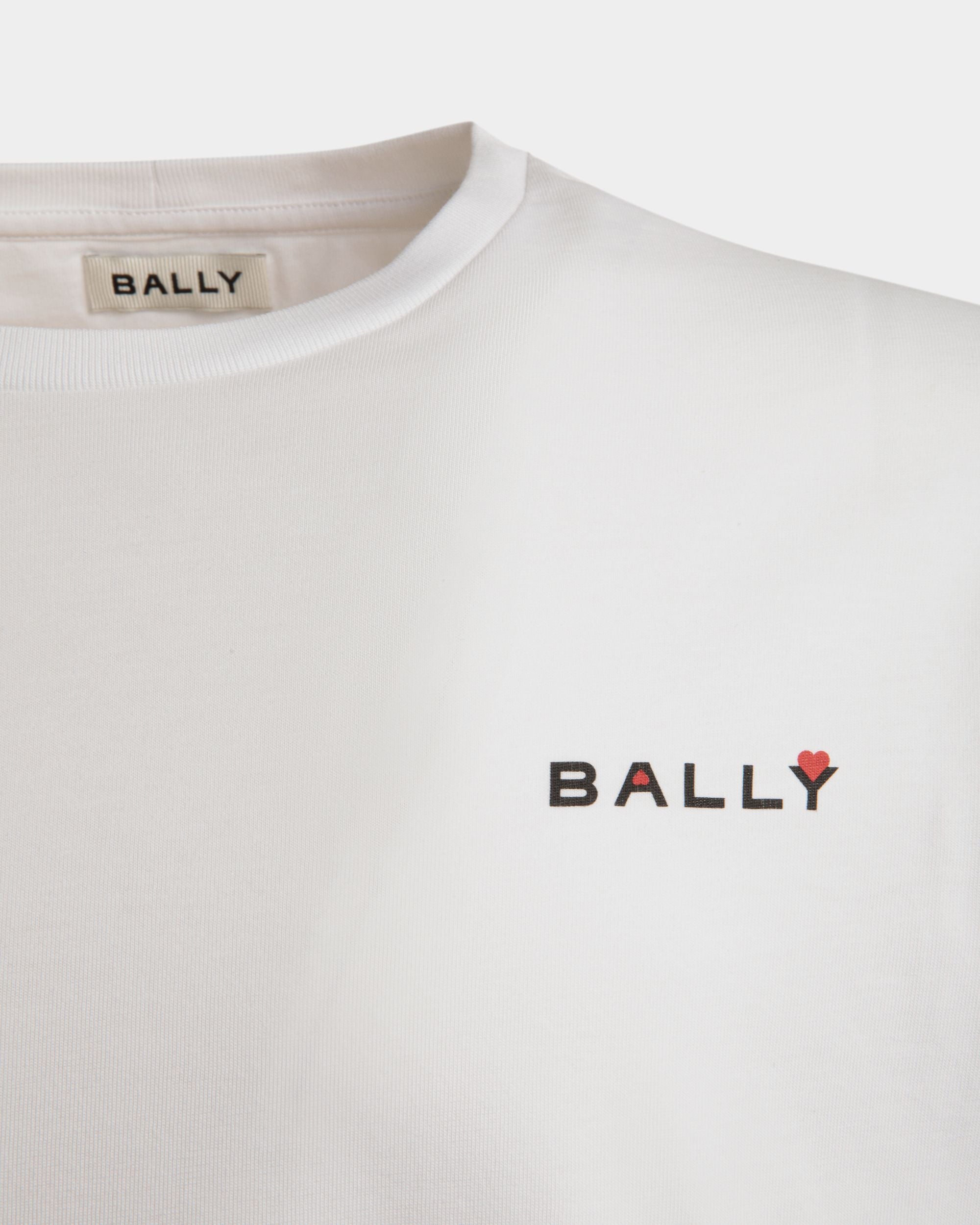 CVD T-Shirt Aus Baumwolle In Weiß - Herren - Bally - 02