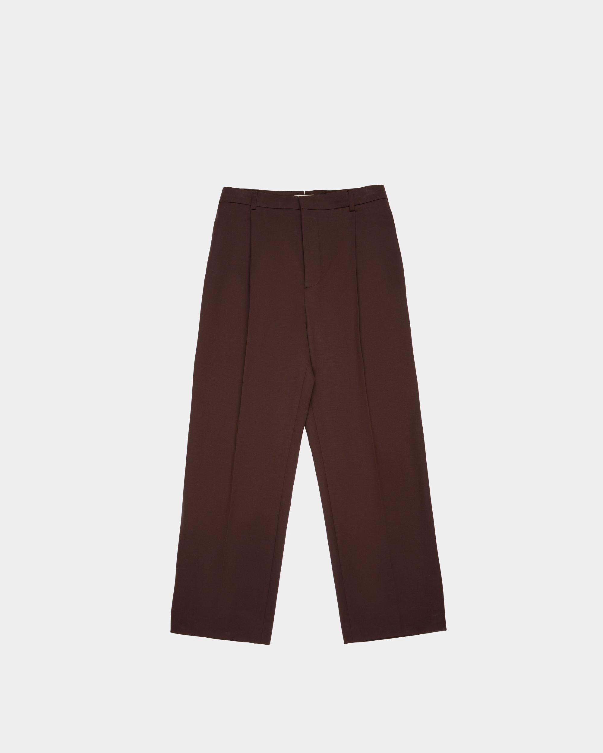 Trousers Trousers In Brown Mix Cotton And Elastan - Herren - Bally - 01