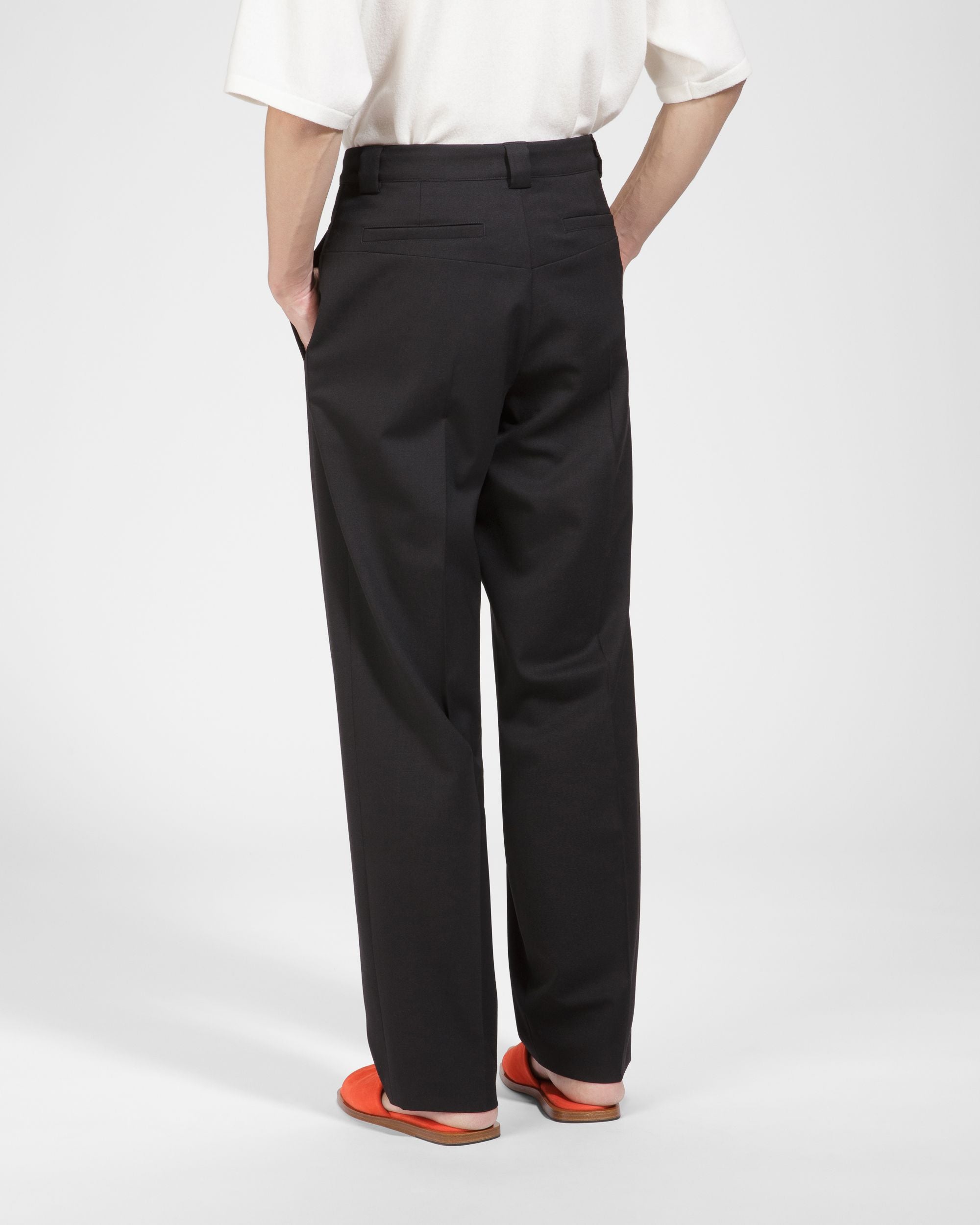 Wollmix-Hose In Schwarz - Herren - Bally - 03