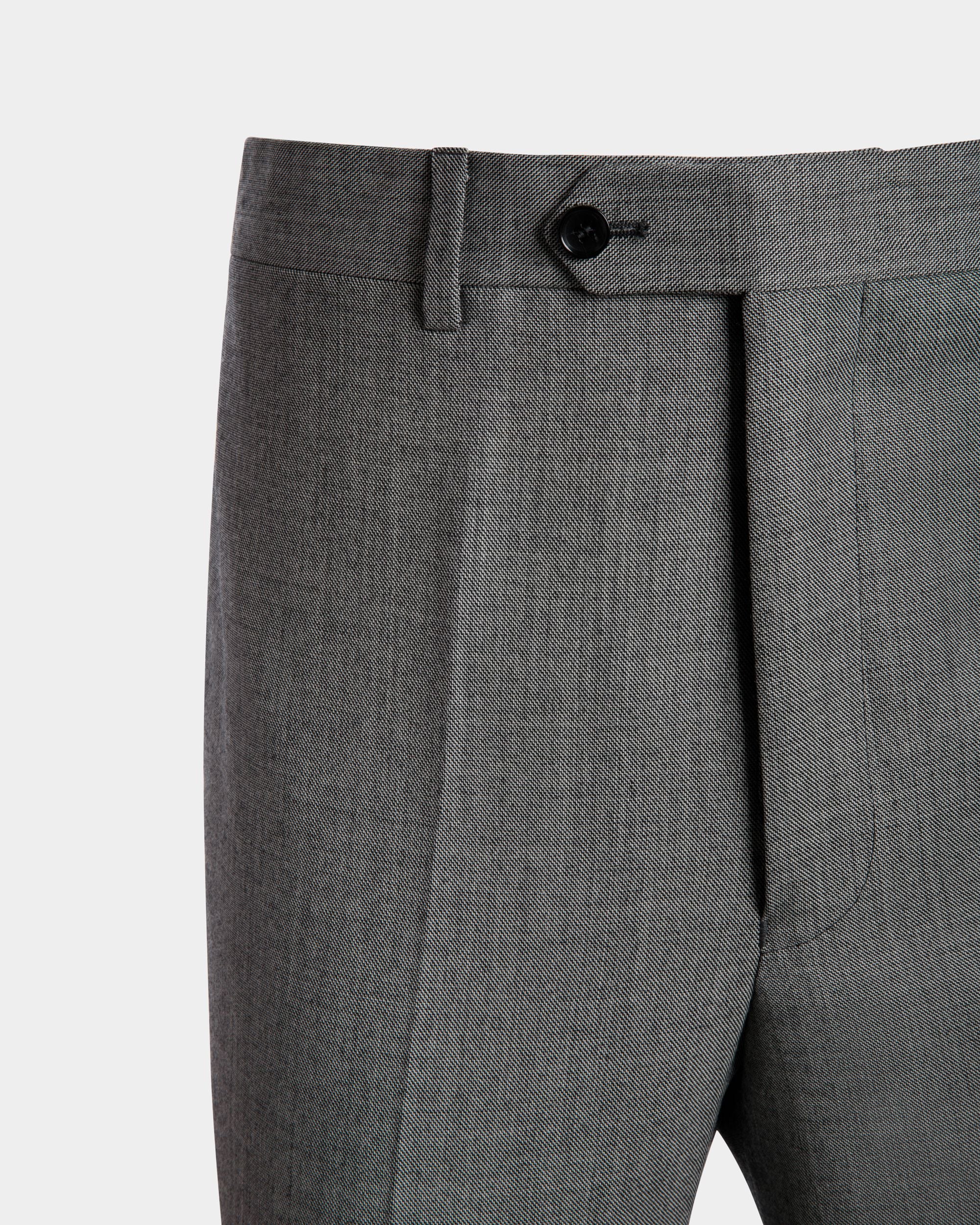 Trousers Trousers In Grey Wool - Herren - Bally - 02