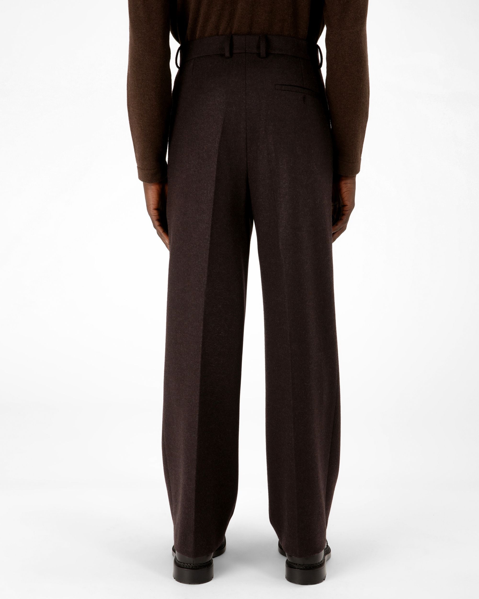 Hose Aus Ebenholzfarbener Wolle - Herren - Bally - 03