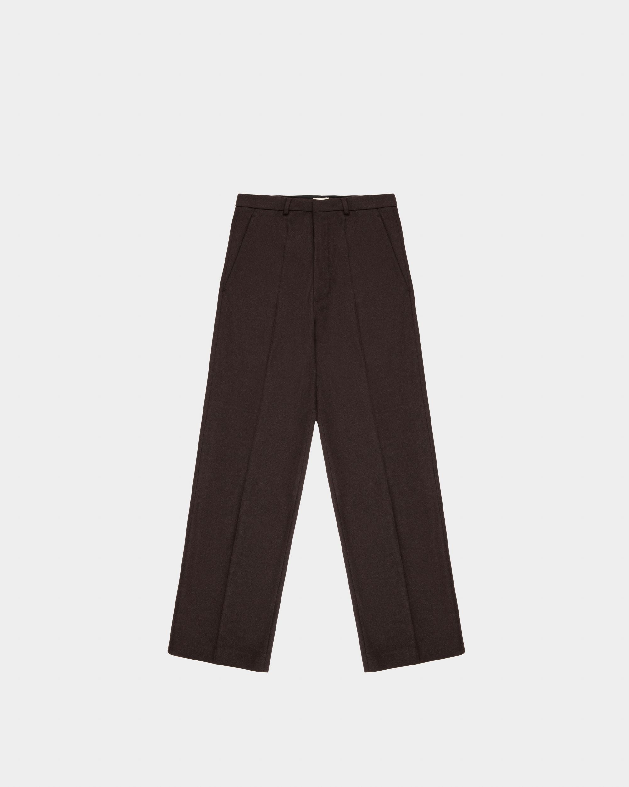 Hose Aus Ebenholzfarbener Wolle - Herren - Bally - 04