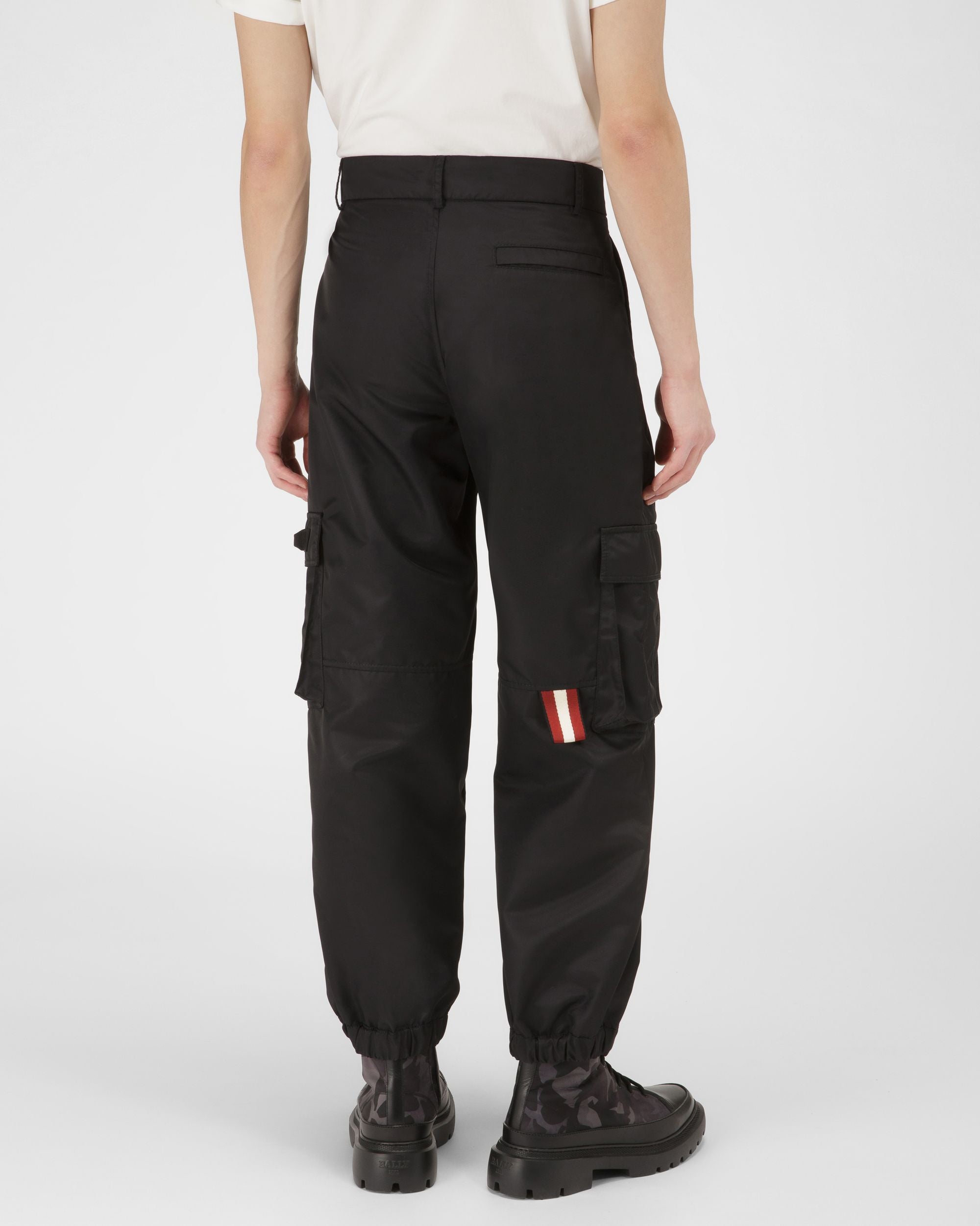 Hose Aus Schwarzem Recyceltem Nylon - Herren - Bally - 03