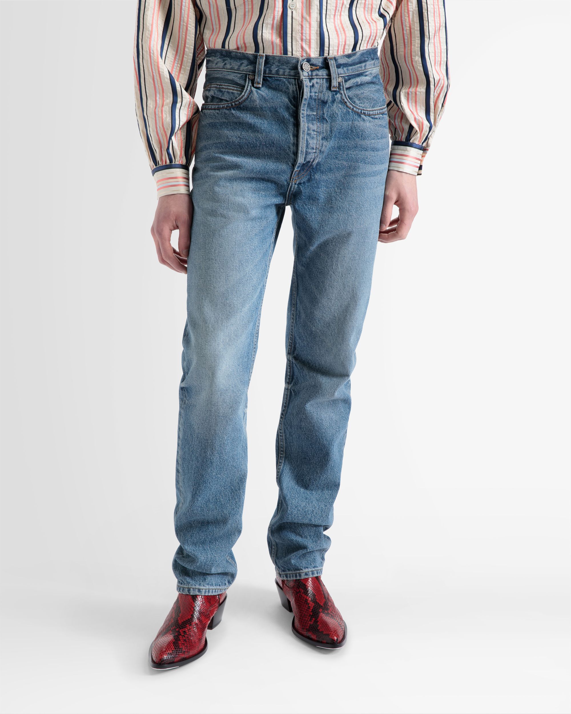 Schlaghose Aus Blauem Denim - Herren - Bally - 03
