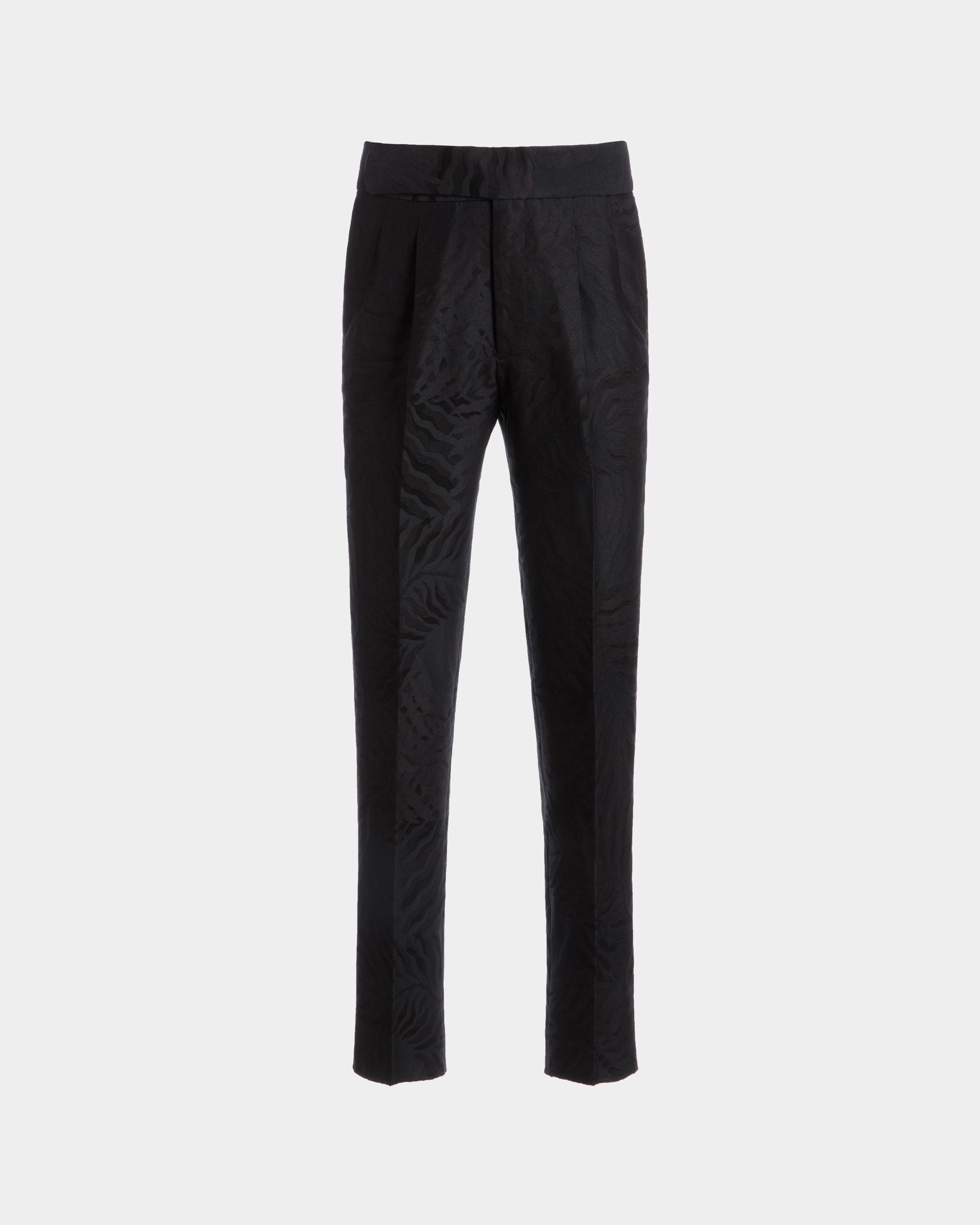 Hose Aus Baumwolle Und Wolle In Schwarz - Herren - Bally - 01