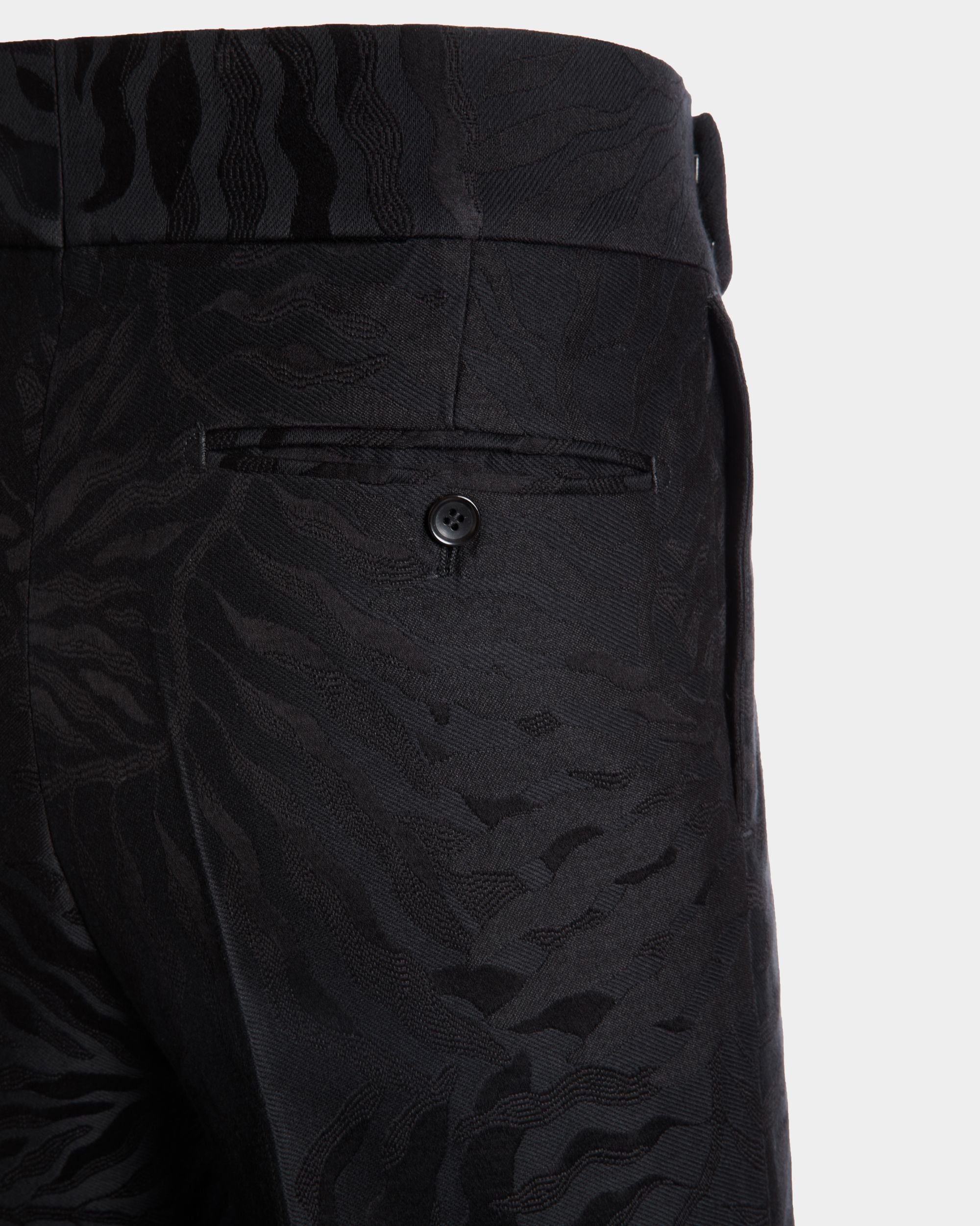Hose Aus Baumwolle Und Wolle In Schwarz - Herren - Bally - 02