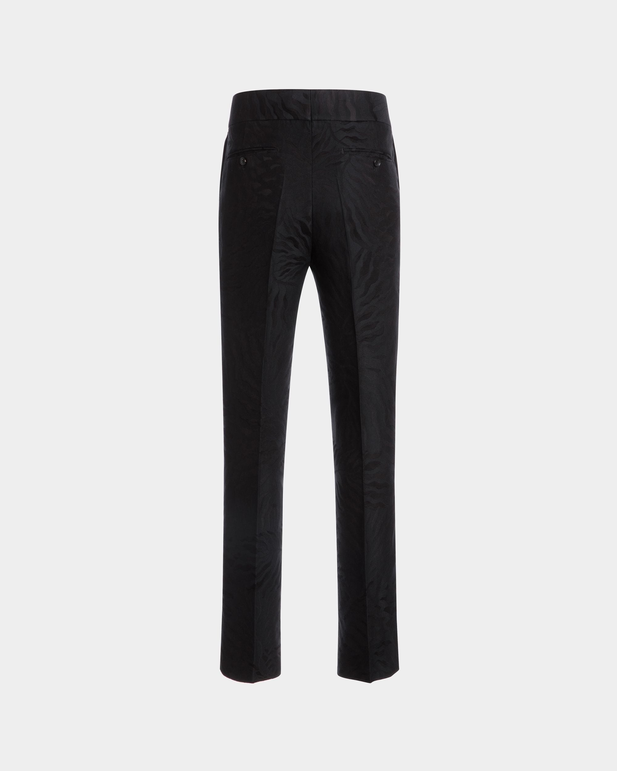 Hose Aus Baumwolle Und Wolle In Schwarz - Herren - Bally - 03