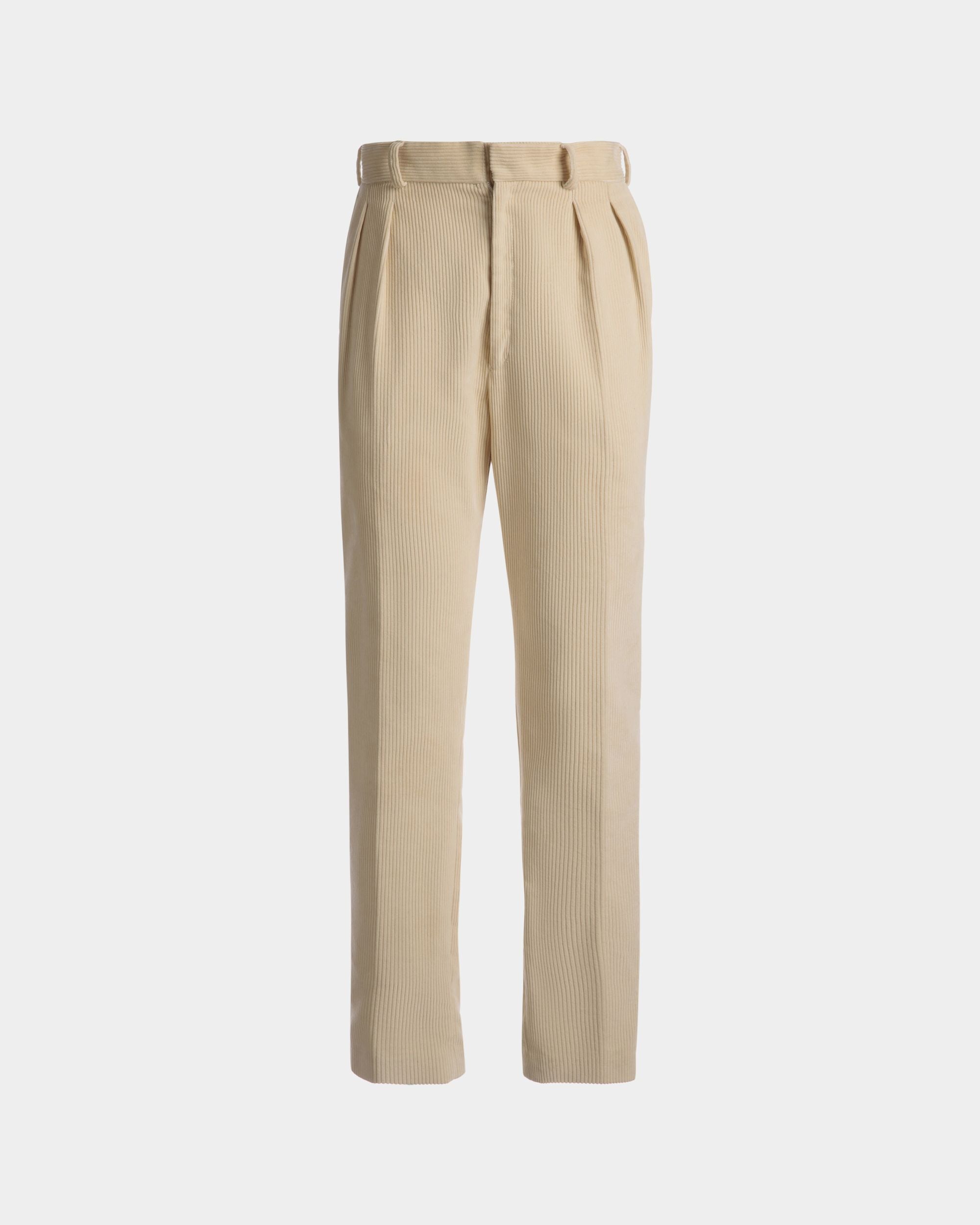 Formelle Hose mit geradem Bein Aus Wolle in Elfenbein - Herren - Bally - 01