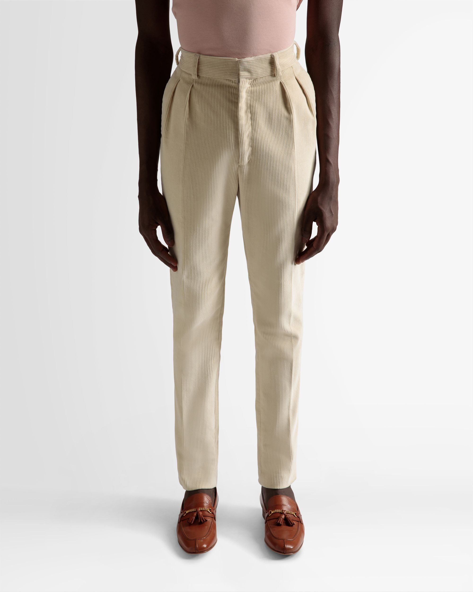 Formelle Hose mit geradem Bein Aus Wolle in Elfenbein - Herren - Bally - 03