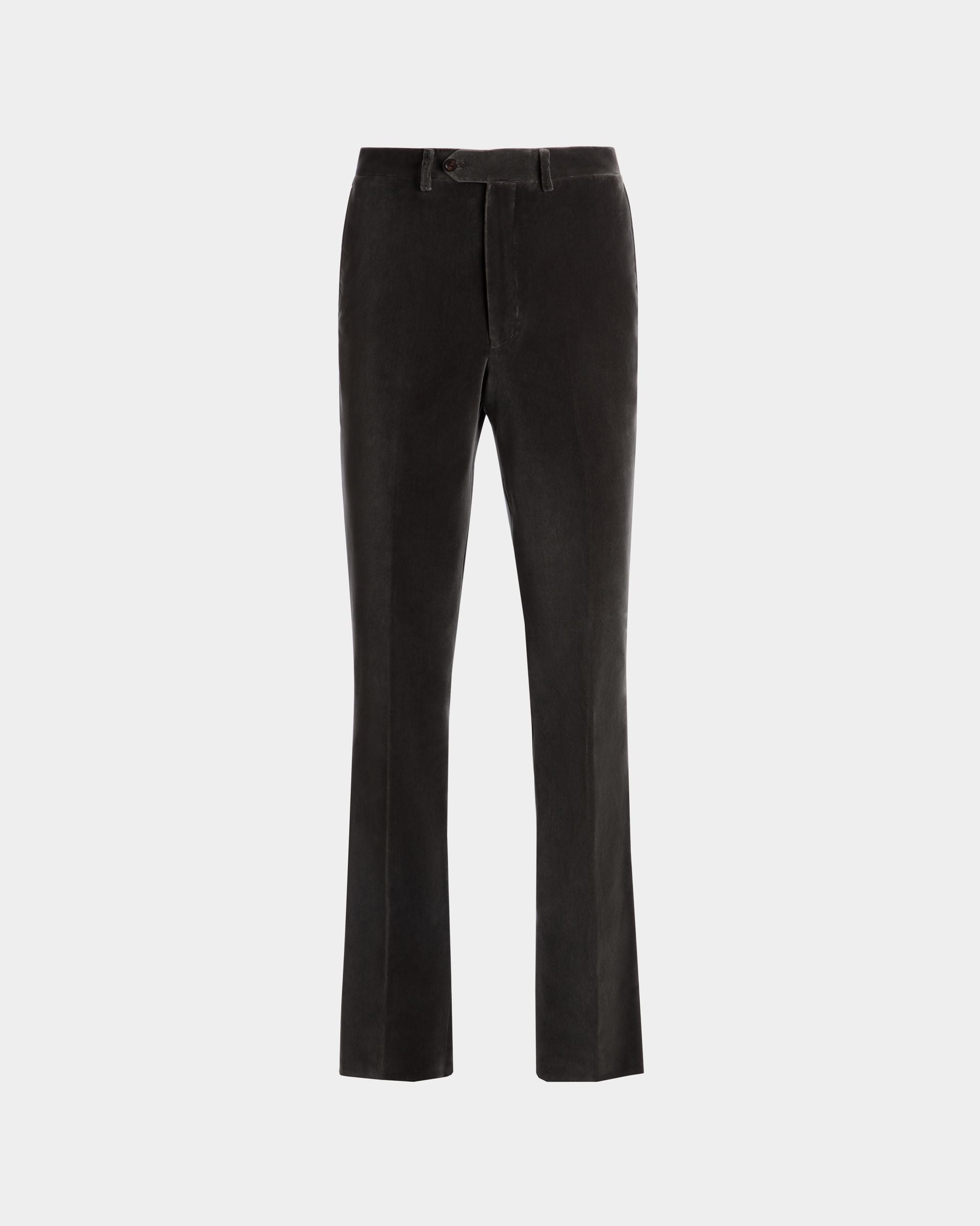 Hose Aus Grauem Samt - Herren - Bally - 01