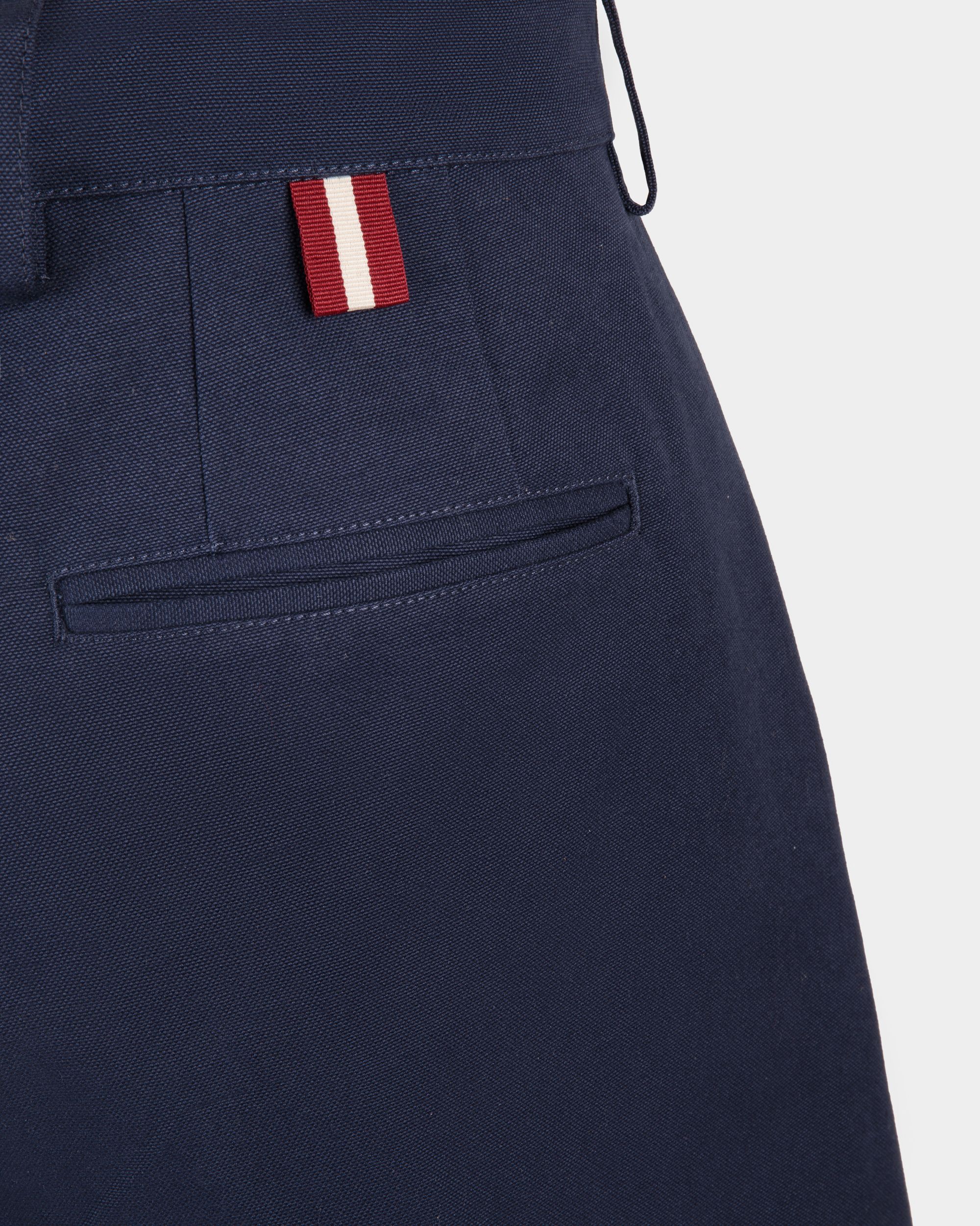 Shorts Aus Baumwolle In Marineblau - Herren - Bally - 02