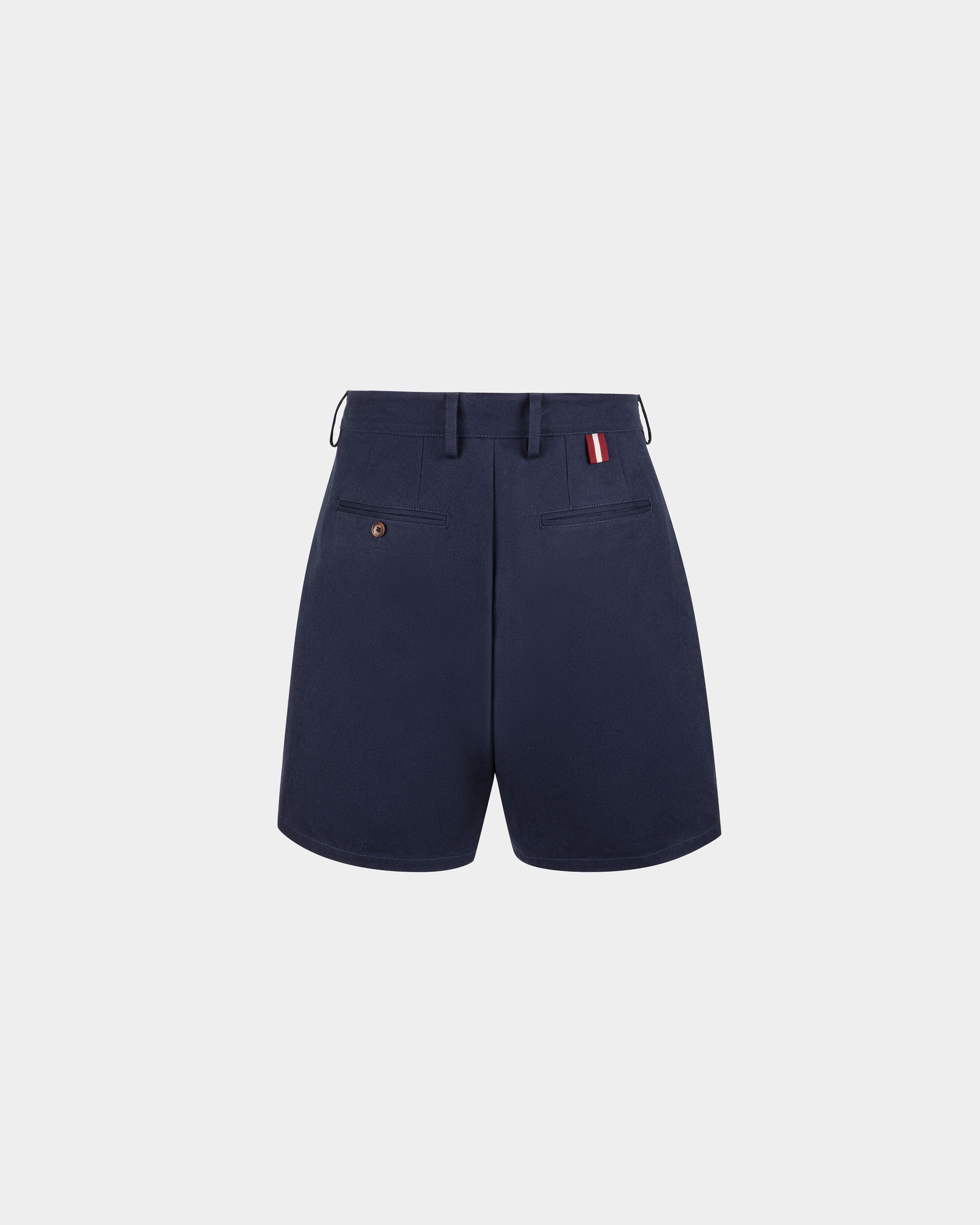 Shorts Aus Baumwolle In Marineblau - Herren - Bally - 03