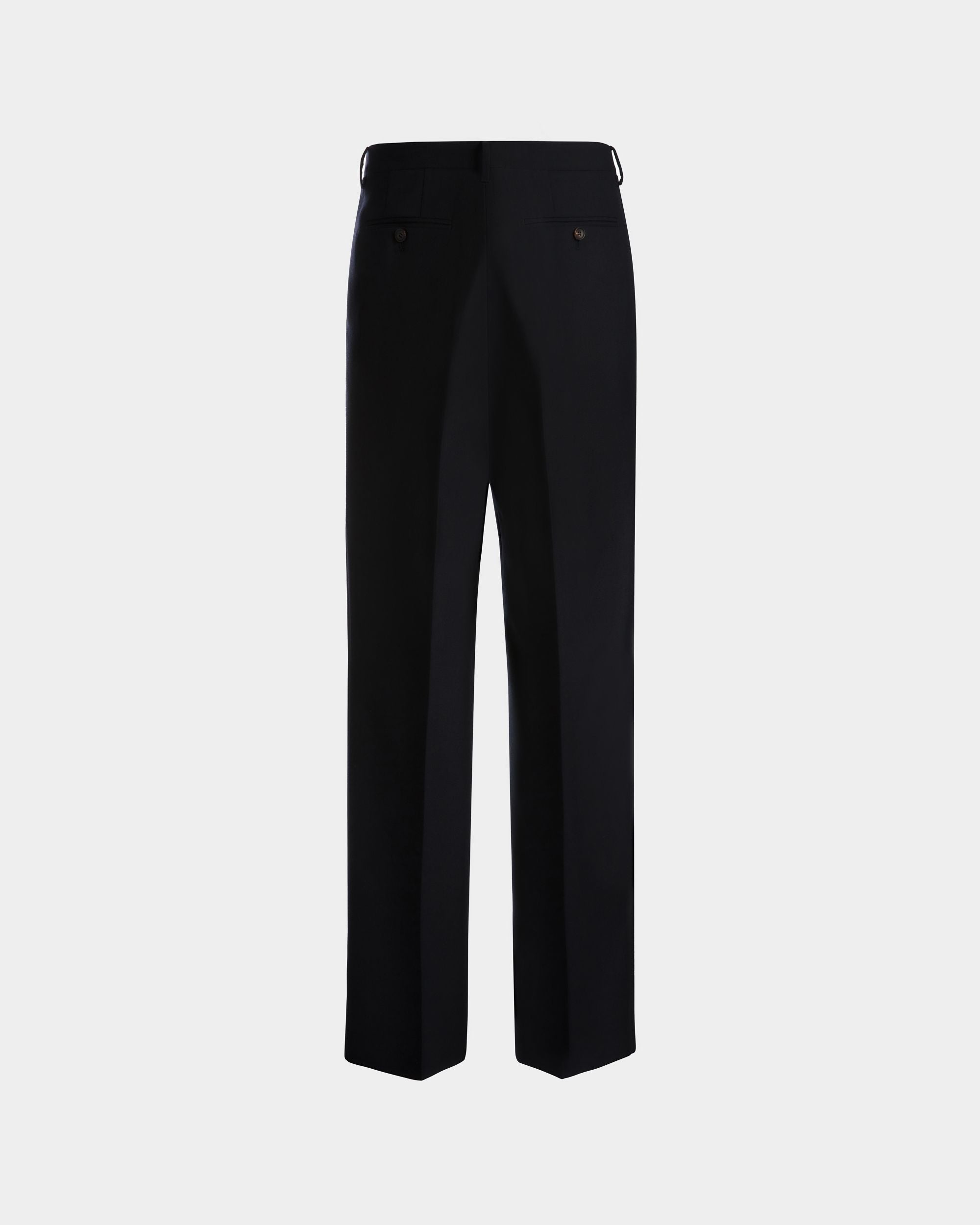 Hose Aus Einer Wollmischung In Navy Blue - Herren - Bally - 07