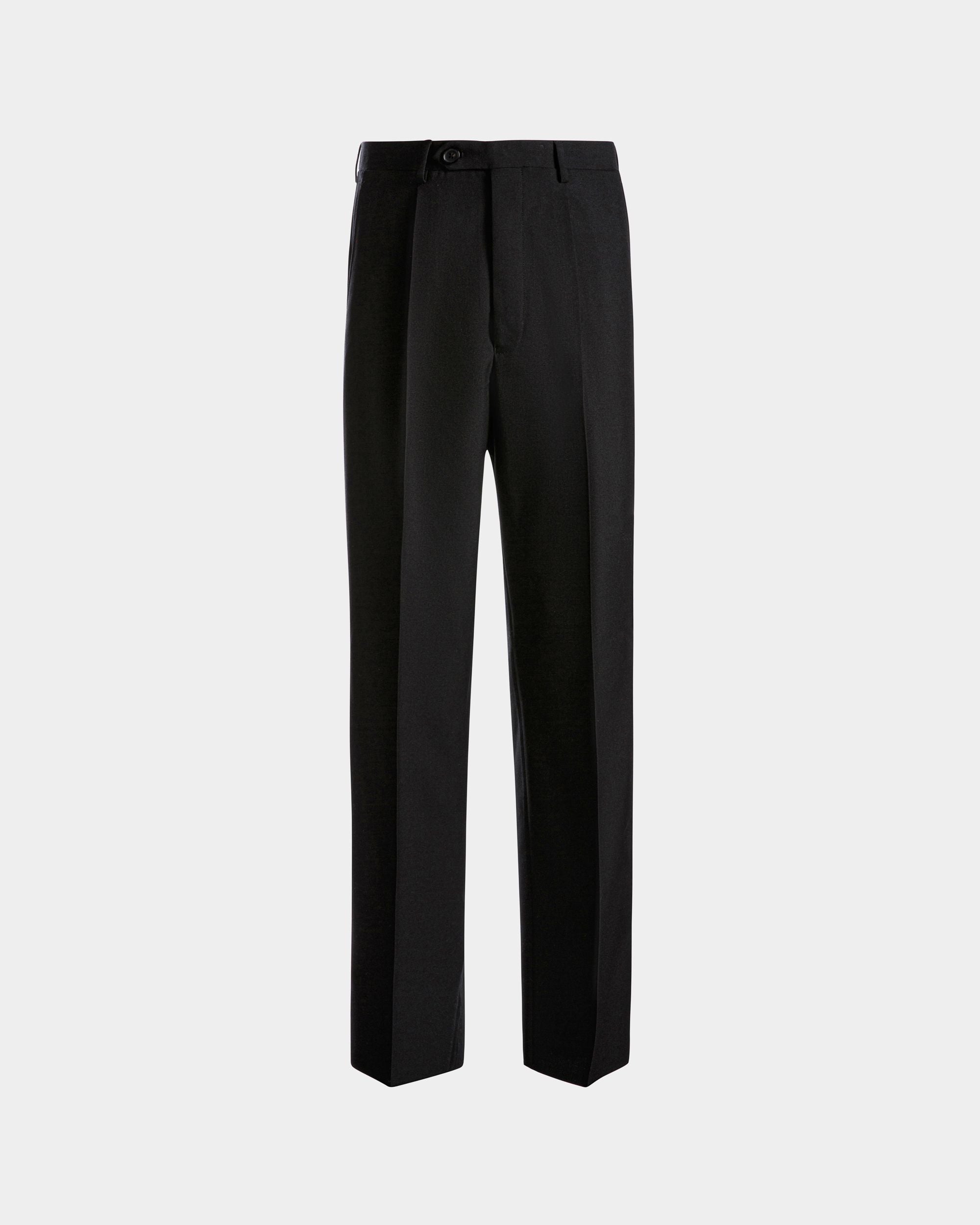 Hose Aus Schwarzem Wollmischgewebe - Herren - Bally - 01