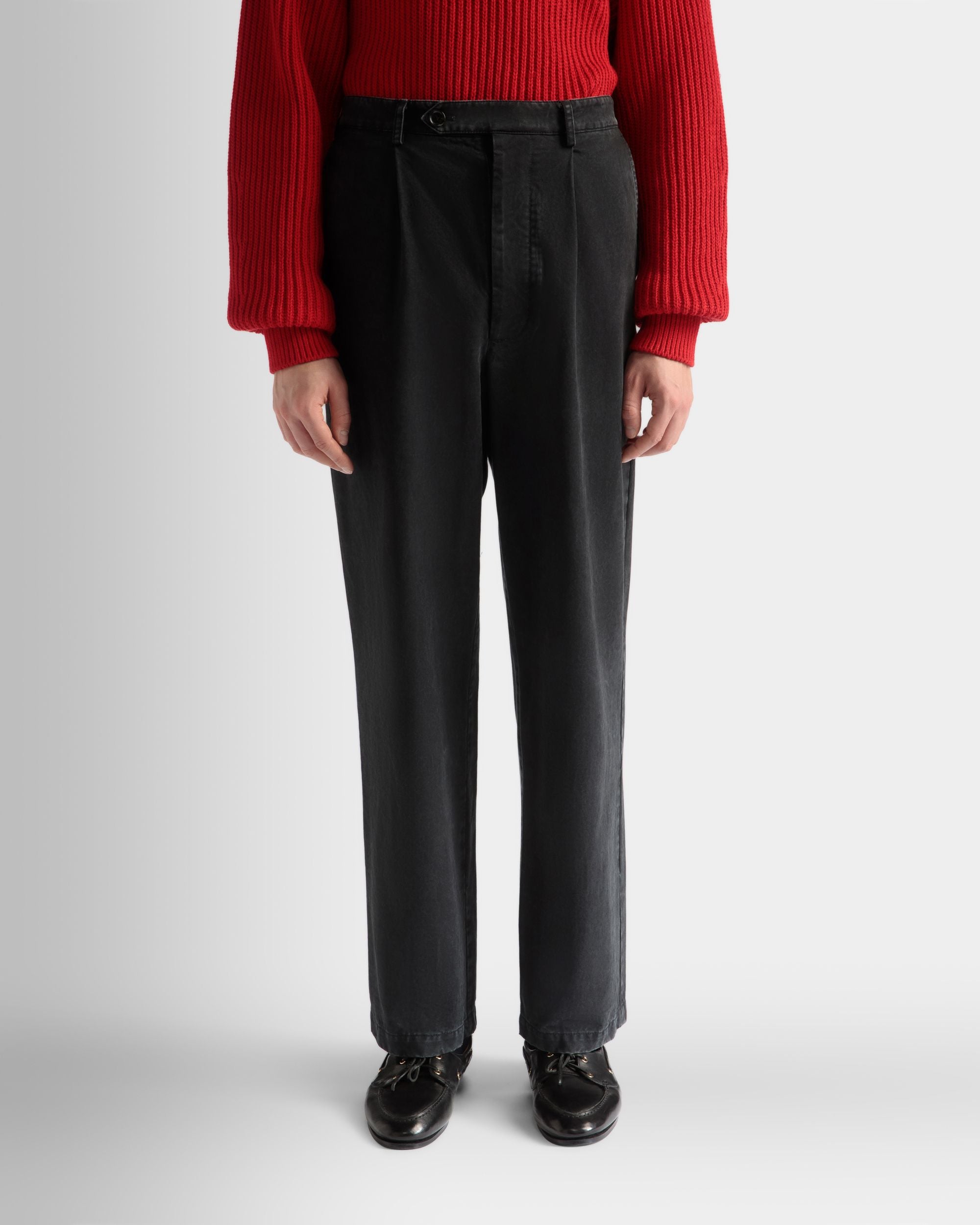 Hose Aus Baumwolle In Schwarz - Herren - Bally - 02