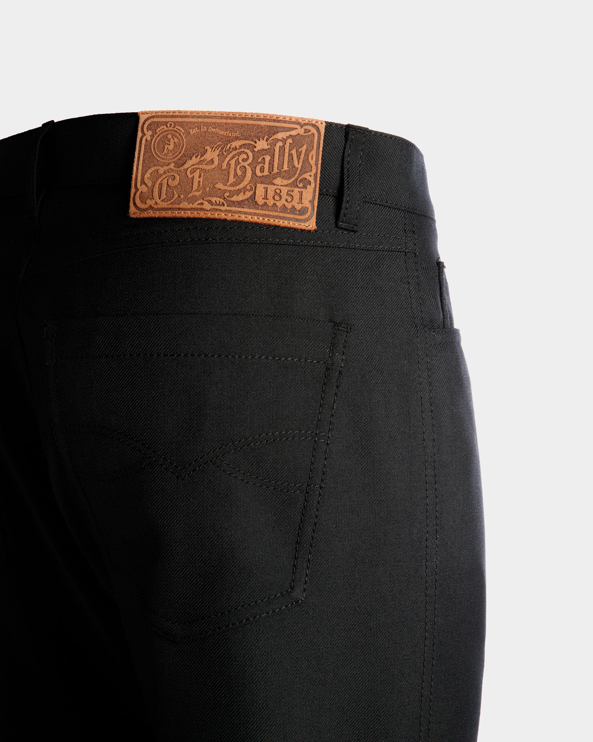 Trousers In Black Wool and Polyester - Herren - Bally - 02