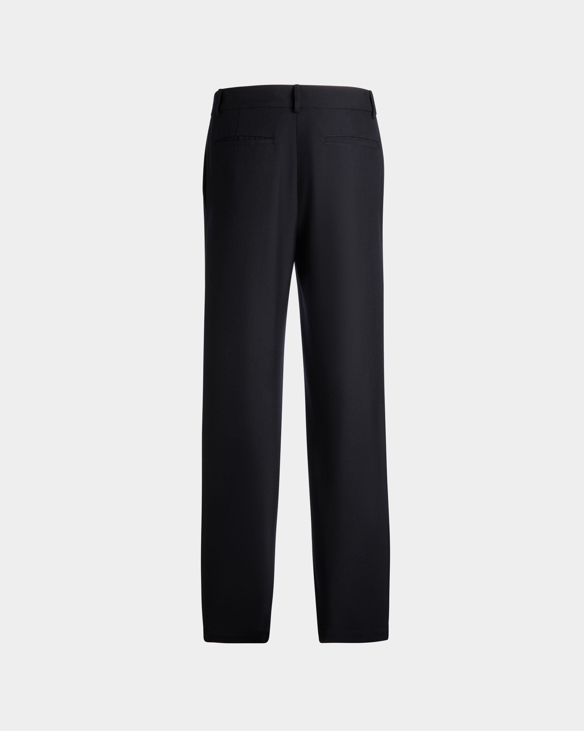Chino-Hose Aus Einer Wollmischung In Navy Blue Aus Der Adrien Brody Travel-Kollektion - Herren - Bally - 09