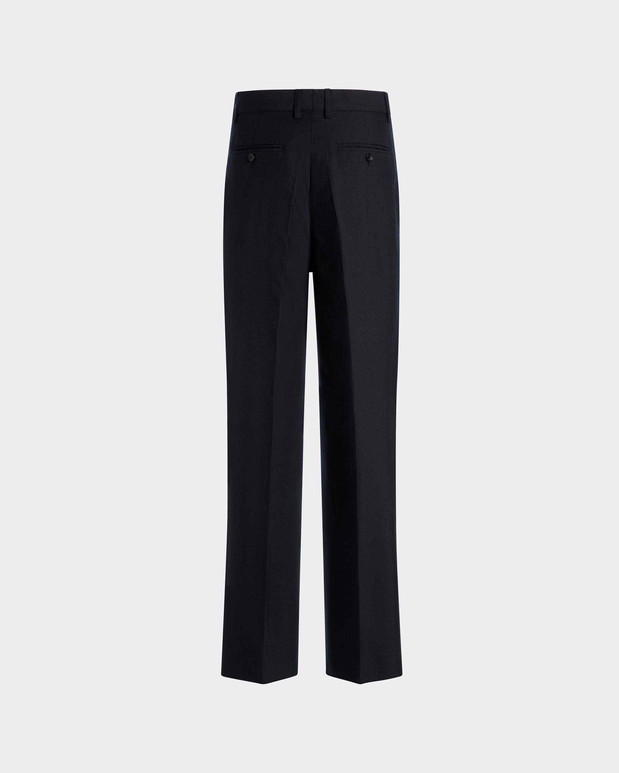 Maßgeschneiderte Hose Aus Einer Wollmischung In Navy Blue - Herren - Bally - 07