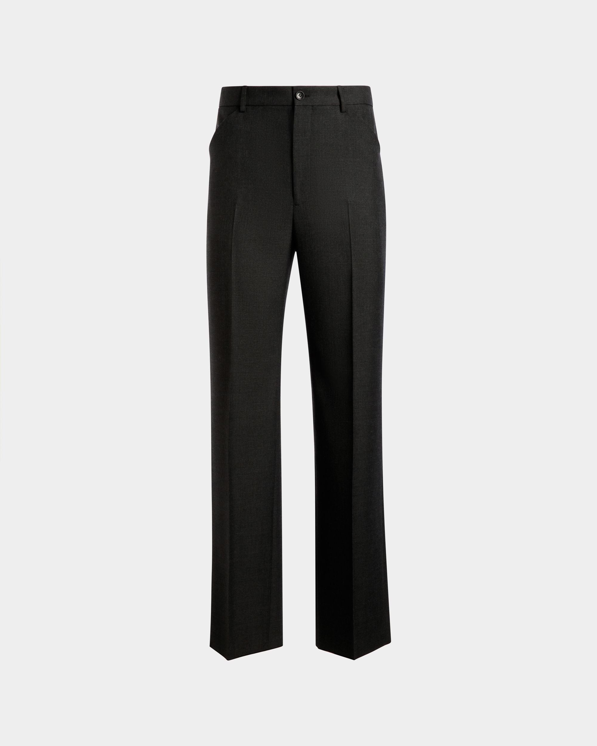 Hose Aus Einer Wollmischung In Grau Meliert - Herren - Bally - 01
