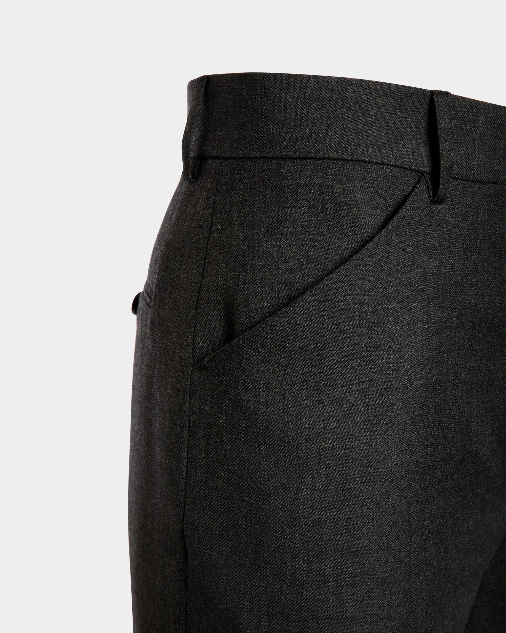 Hose Aus Einer Wollmischung In Grau Meliert - Herren - Bally - 04