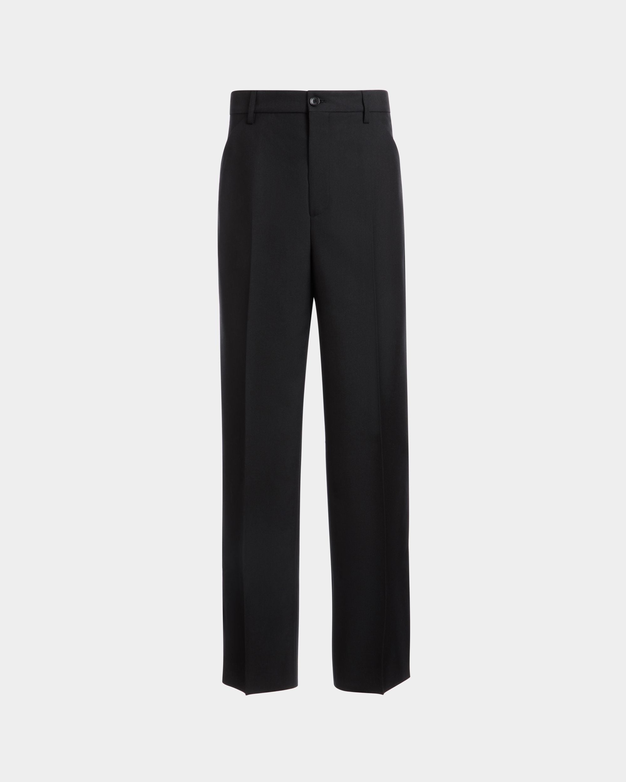 Elegante Hose Aus Wollmix In Schwarz - Herren - Bally - 01