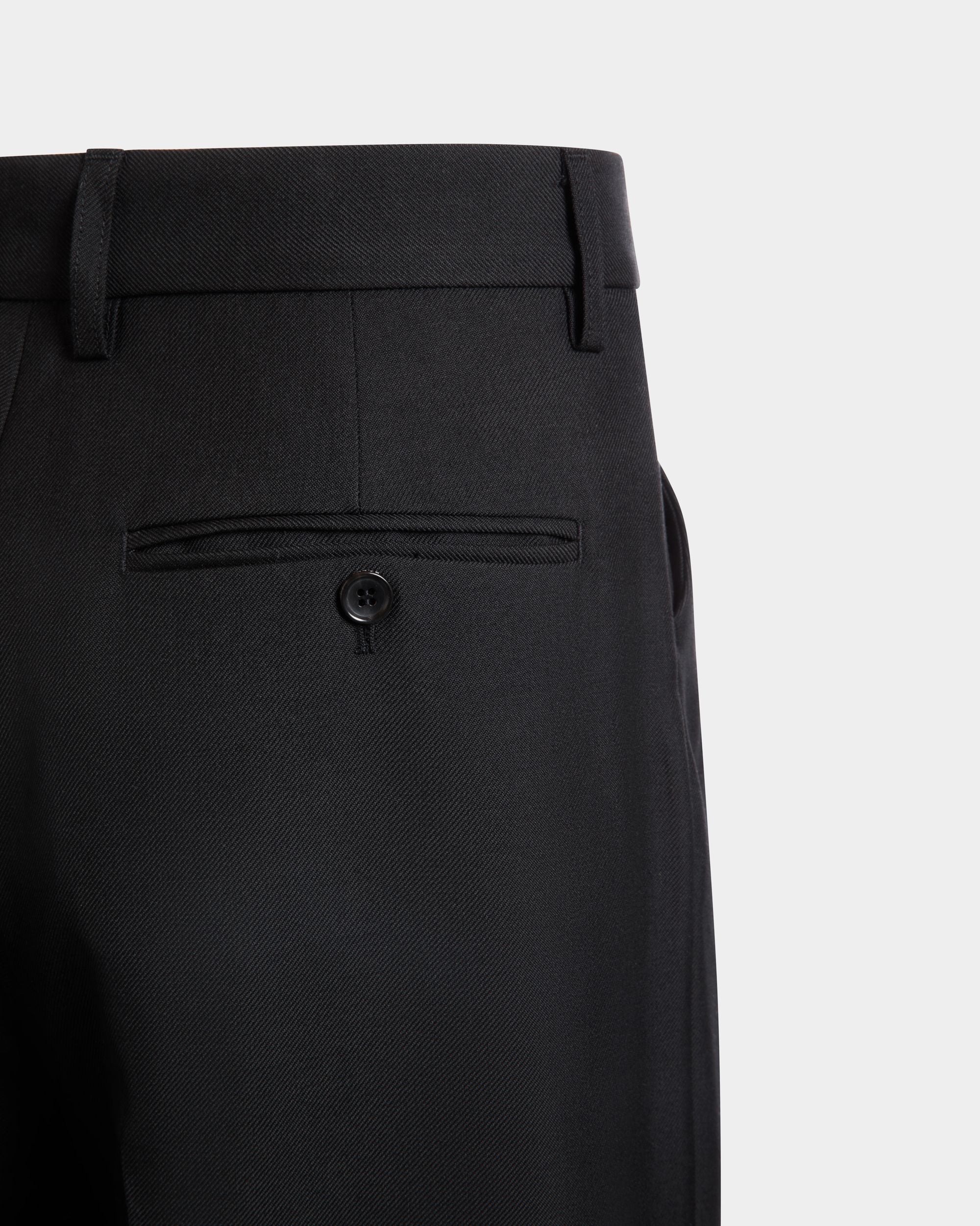 Elegante Hose Aus Wollmix In Schwarz - Herren - Bally - 02