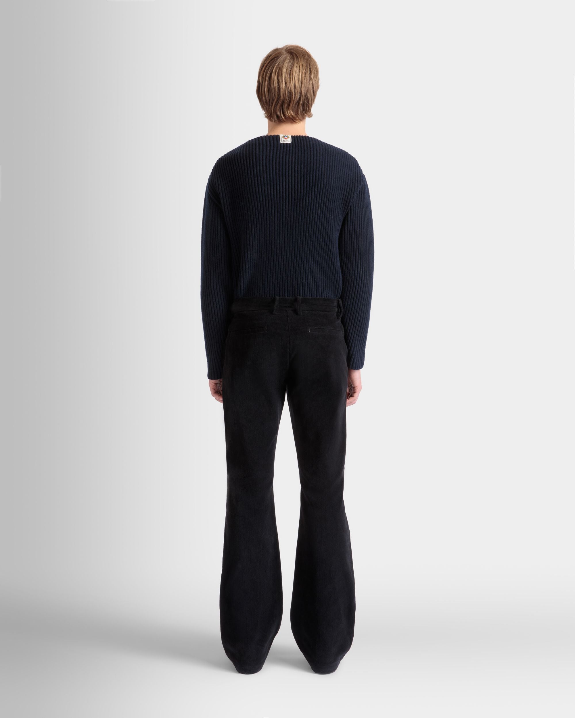 Schlaghose Aus Schwarzem Baumwollcord - Herren - Bally - 06