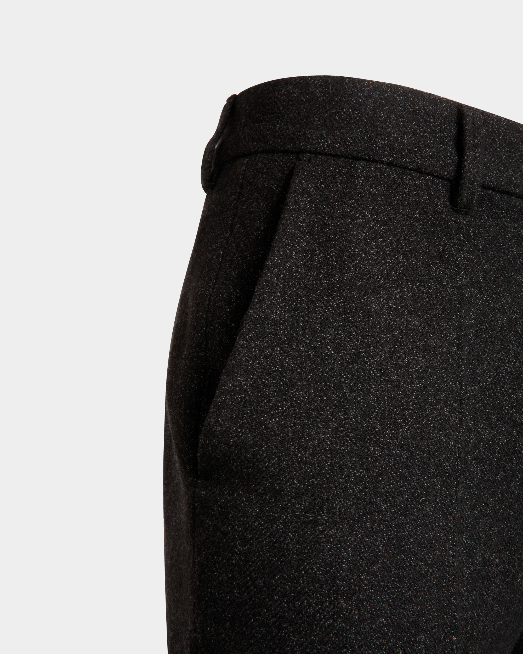 Bundfaltenhose Aus Wolle In Dunkelgrau - Herren - Bally - 04