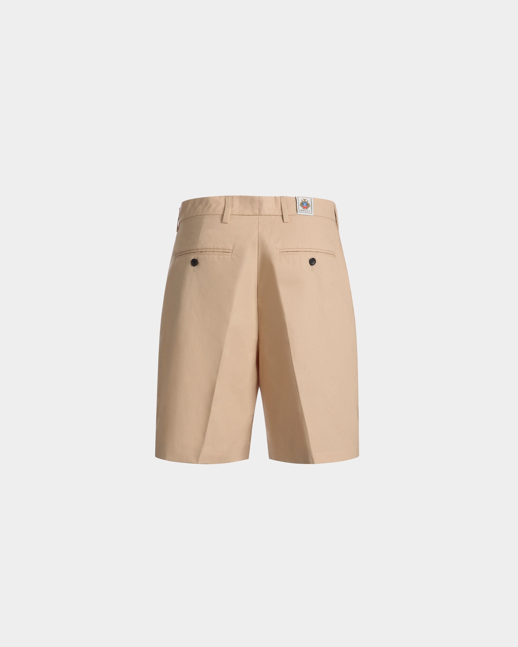 Shorts Mit Falten Aus Einer Baumwollmischung In Cream - Herren - Bally - 03