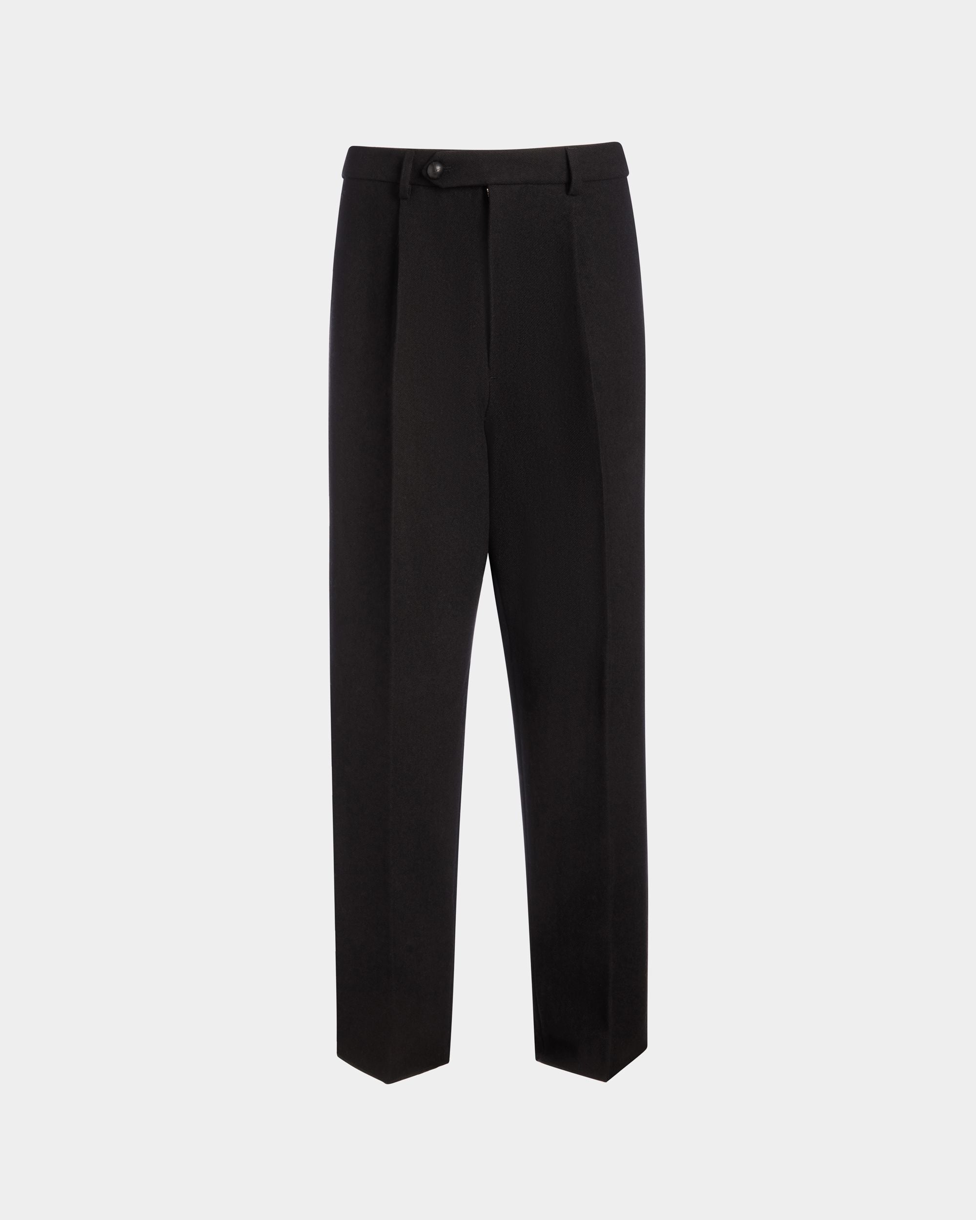 Winter Capsule Bundfaltenhose Aus Wollmix In Schwarz - Herren - Bally - 01